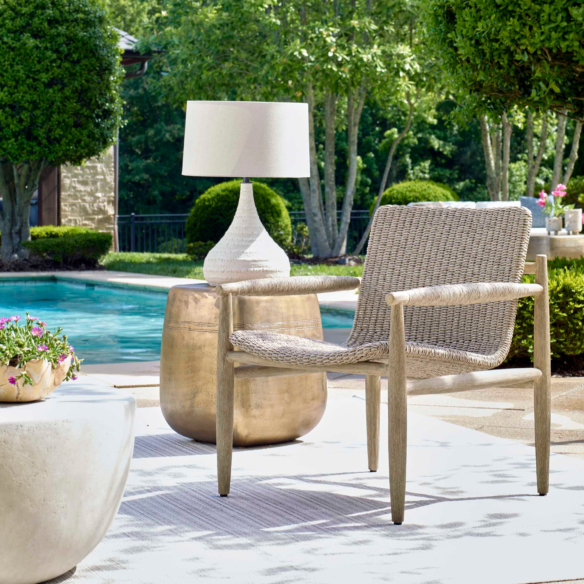Uttermost Sumba Wicker Outdoor Lounge Chair