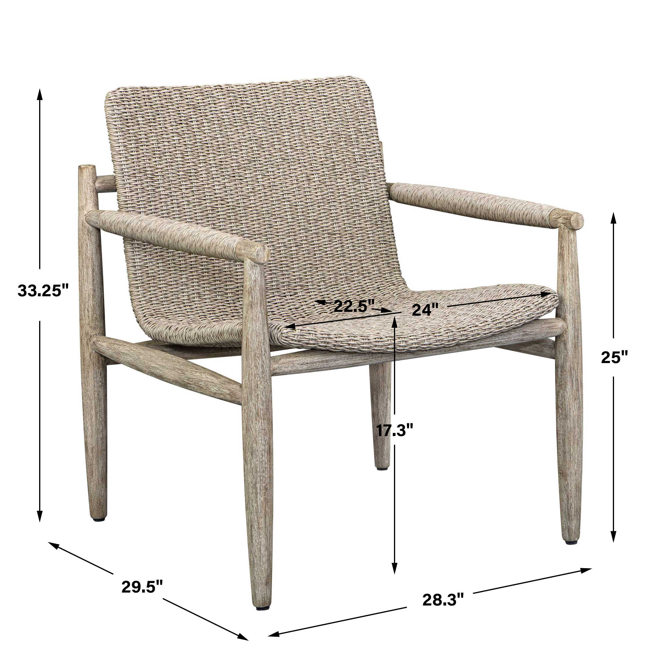 Uttermost Sumba Wicker Outdoor Lounge Chair
