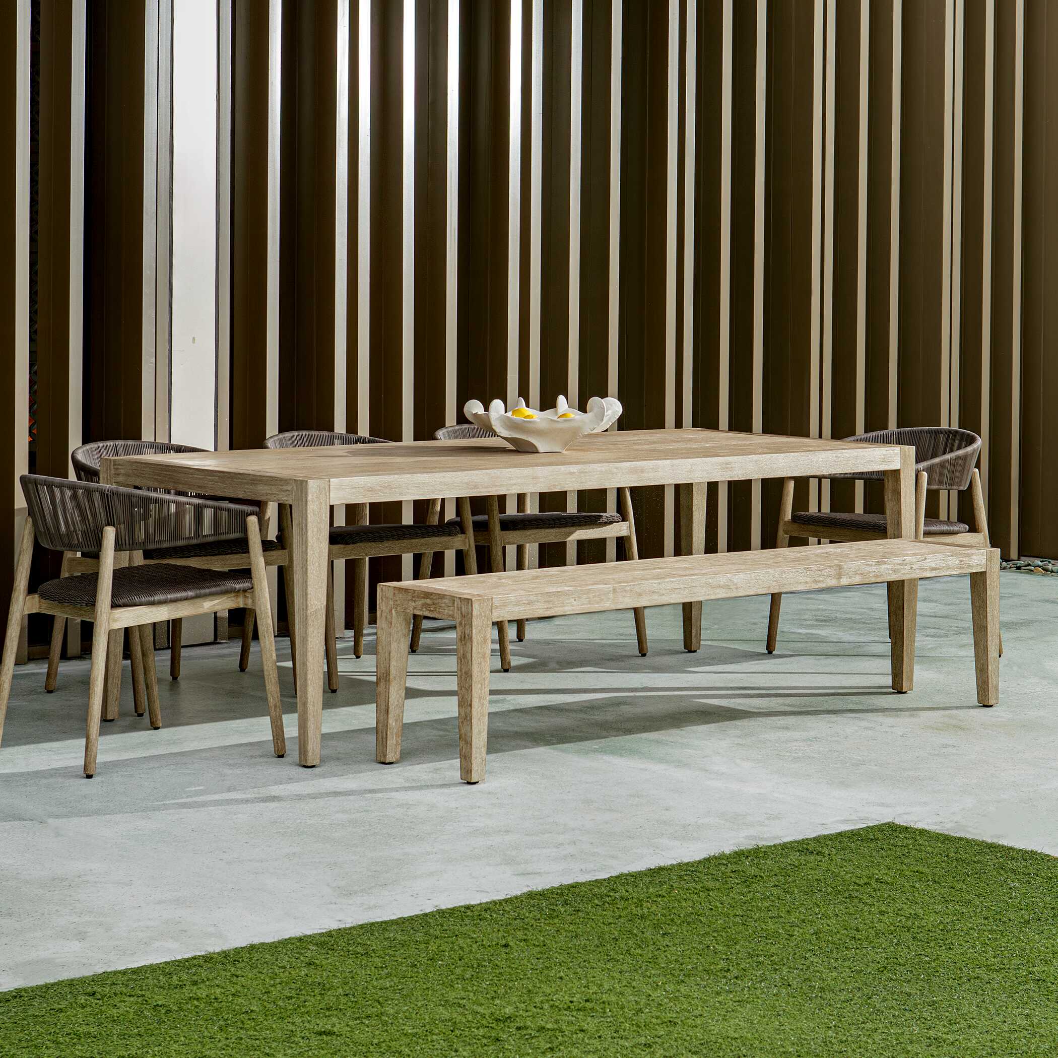 Uttermost Kirkham Wooden Outdoor Bench