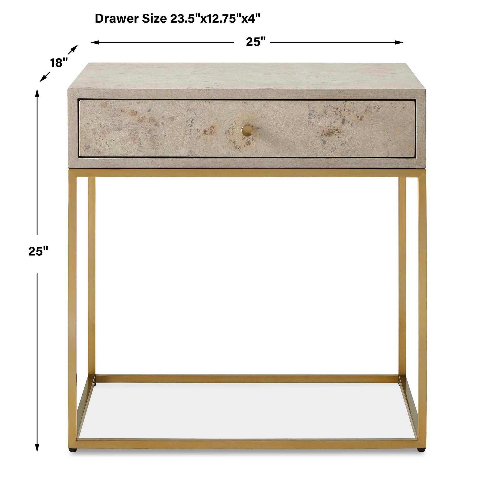 Uttermost Pembrook Light Washed Side Table