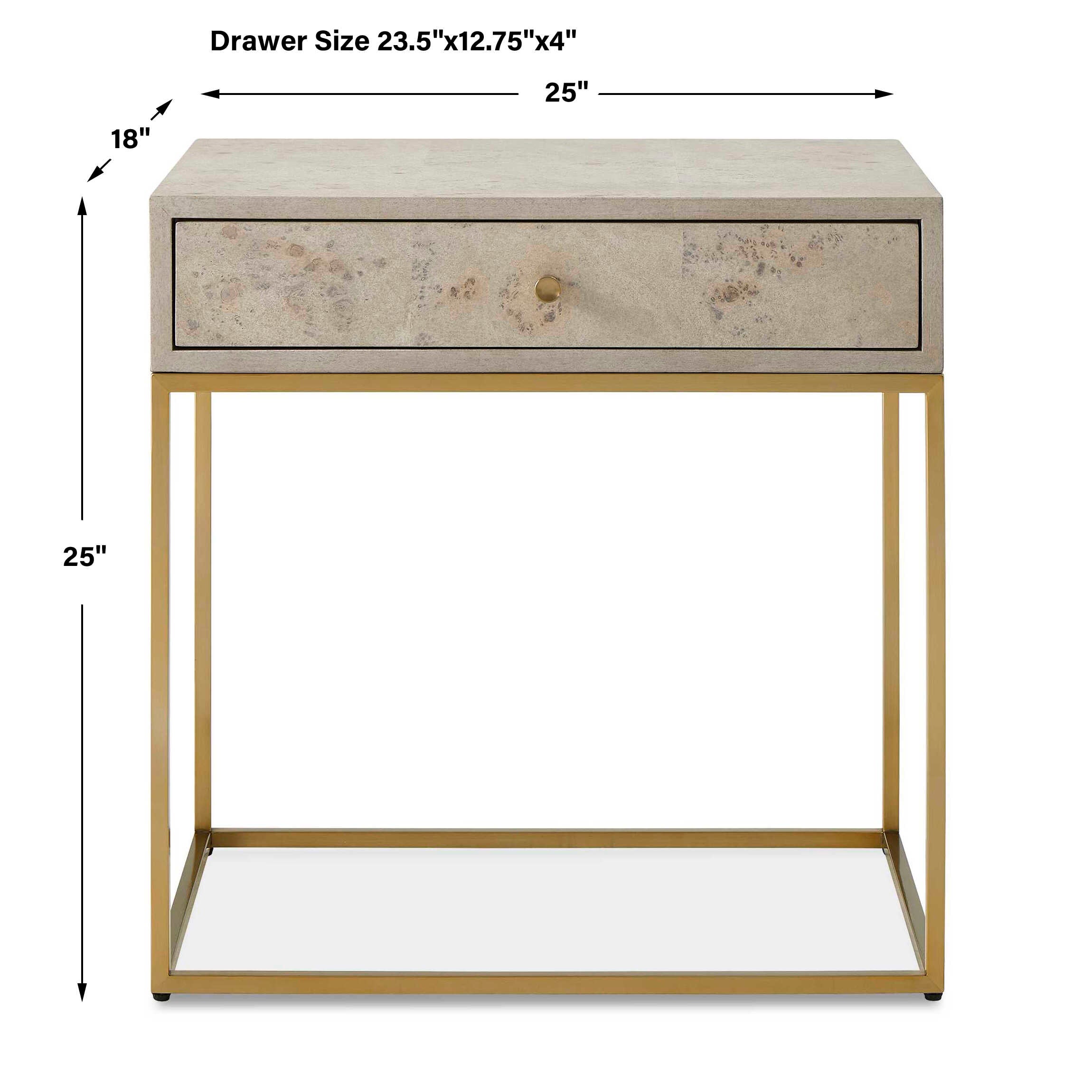 Uttermost Pembrook Light Washed Side Table