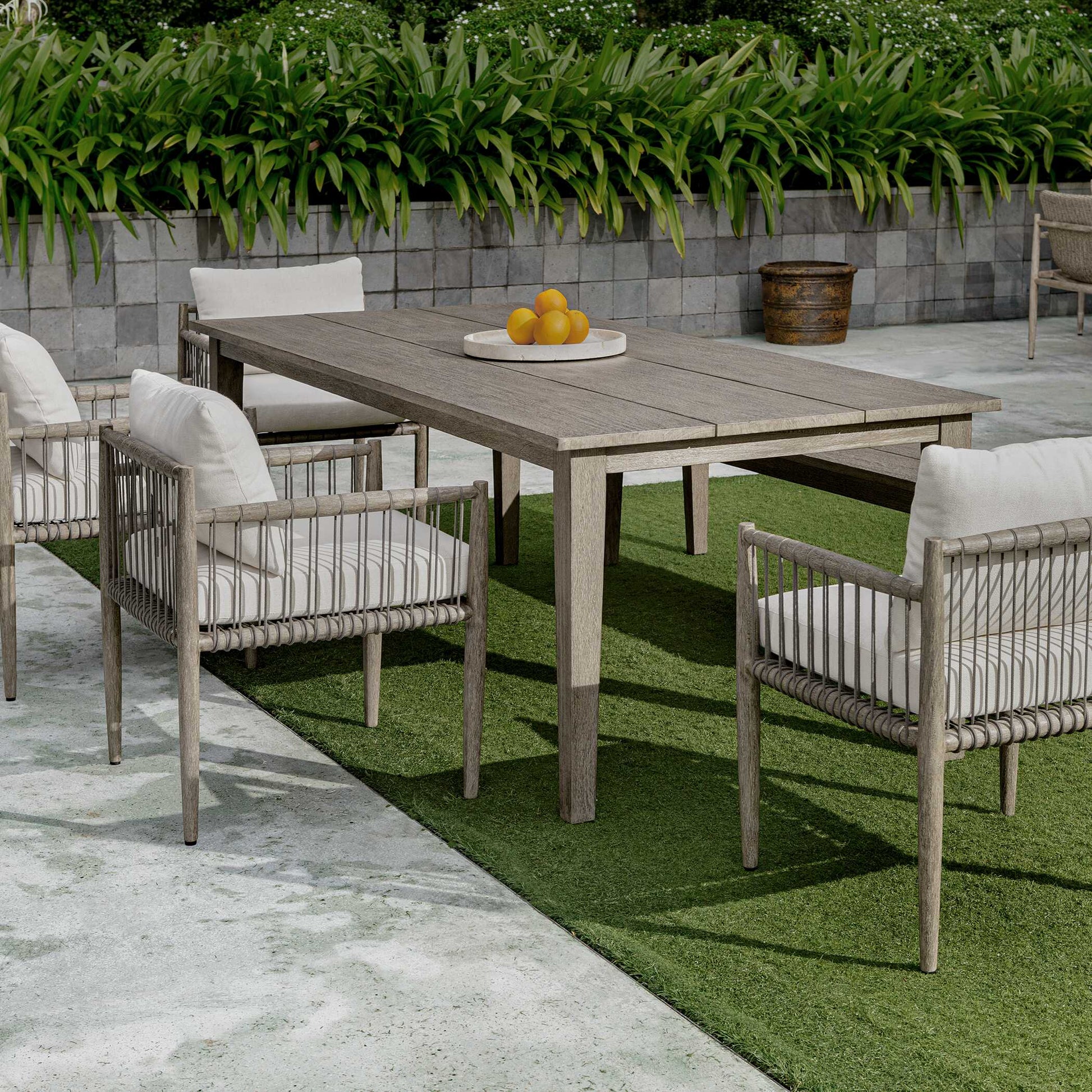 Uttermost Forsyth Dark Gray Outdoor Dining Table
