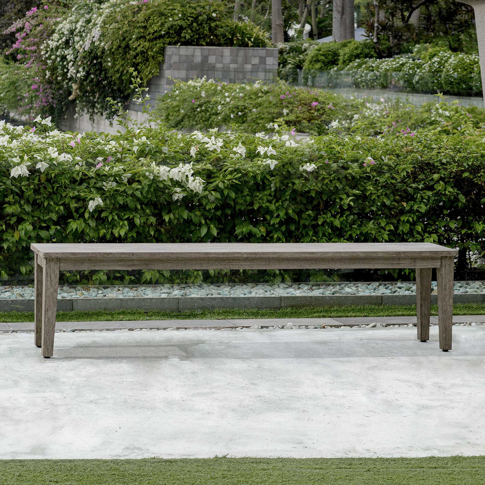 Uttermost Forsyth Dark Gray Outdoor Bench
