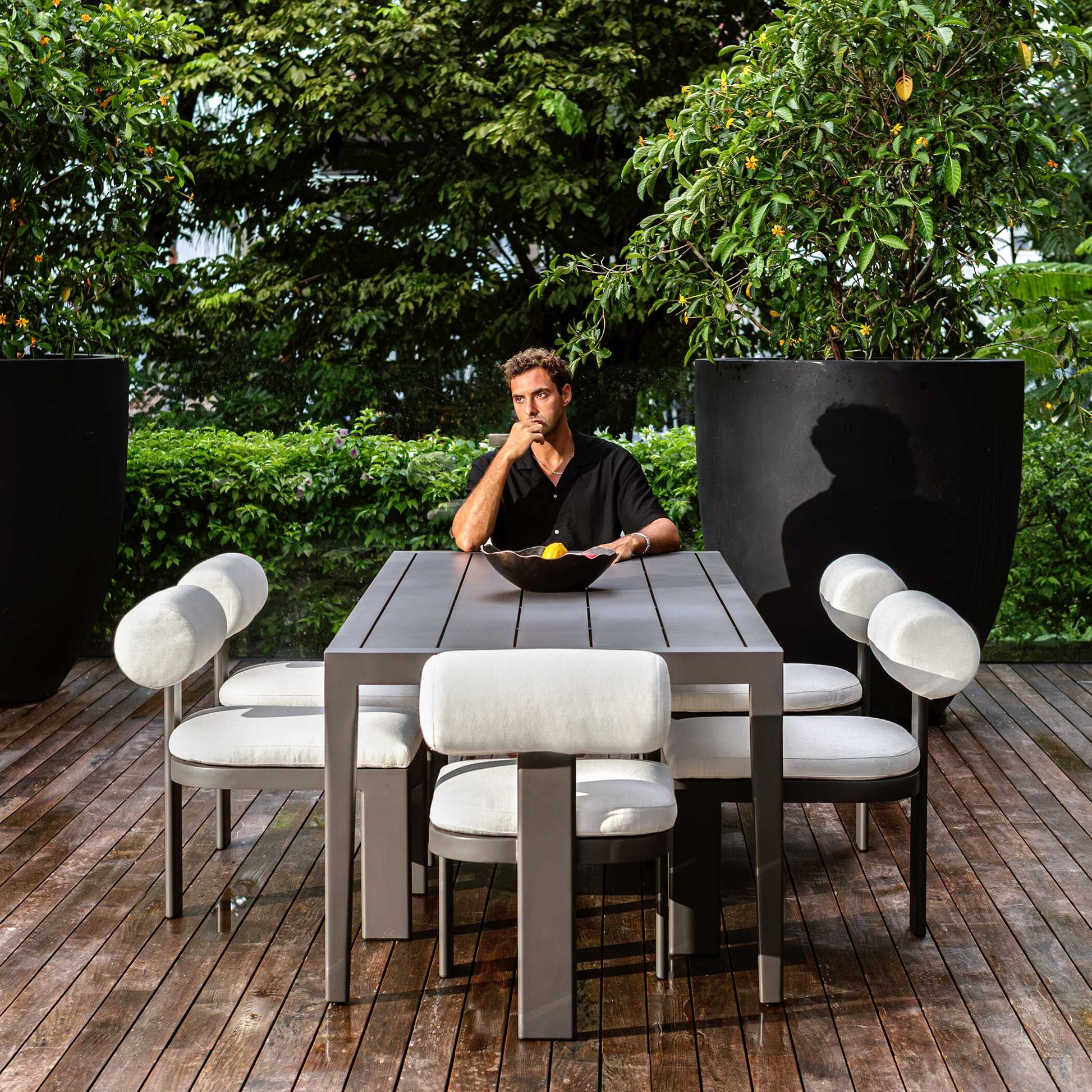 Uttermost Polanco Outdoor Aluminum Dining Table