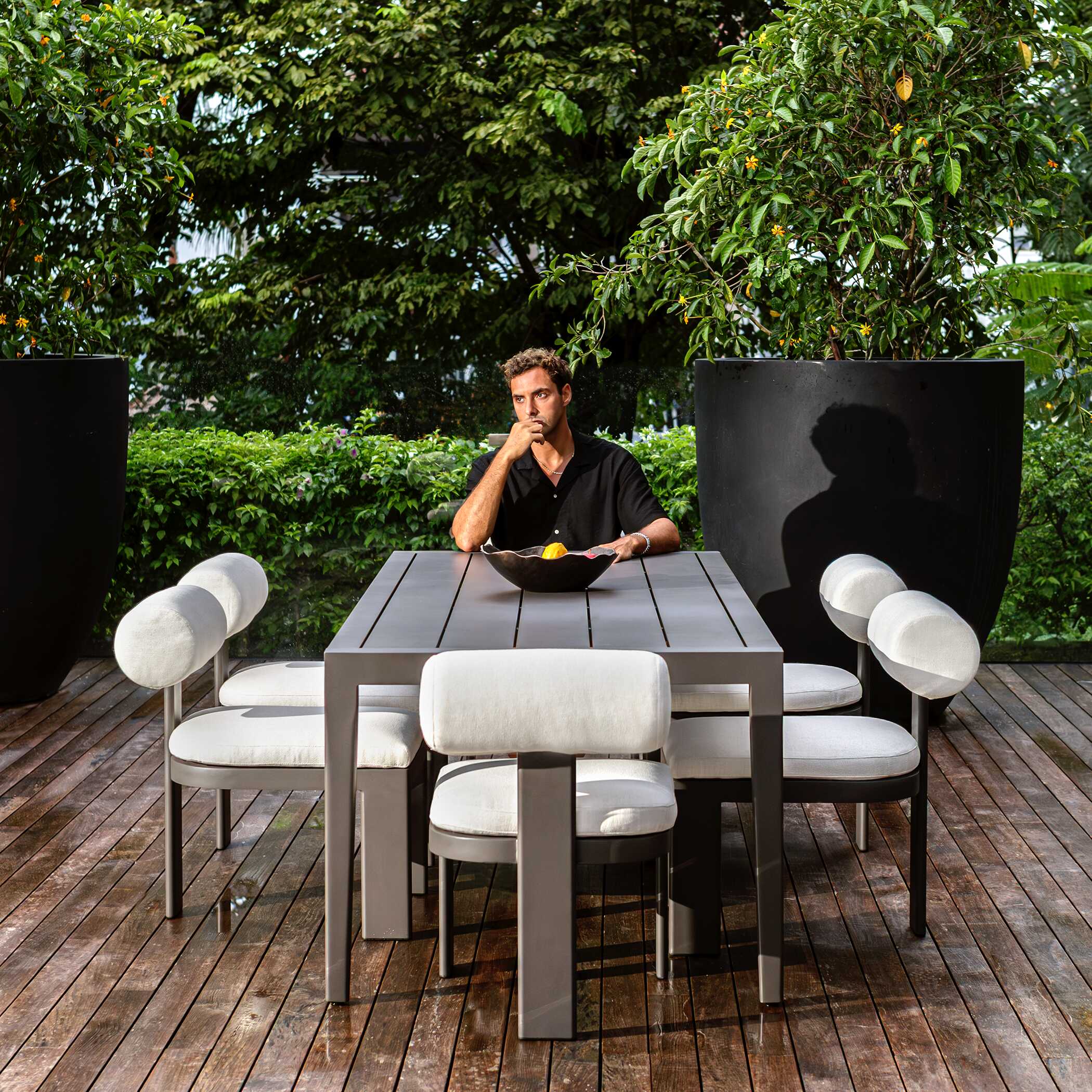 Uttermost Polanco Outdoor Aluminum Dining Table