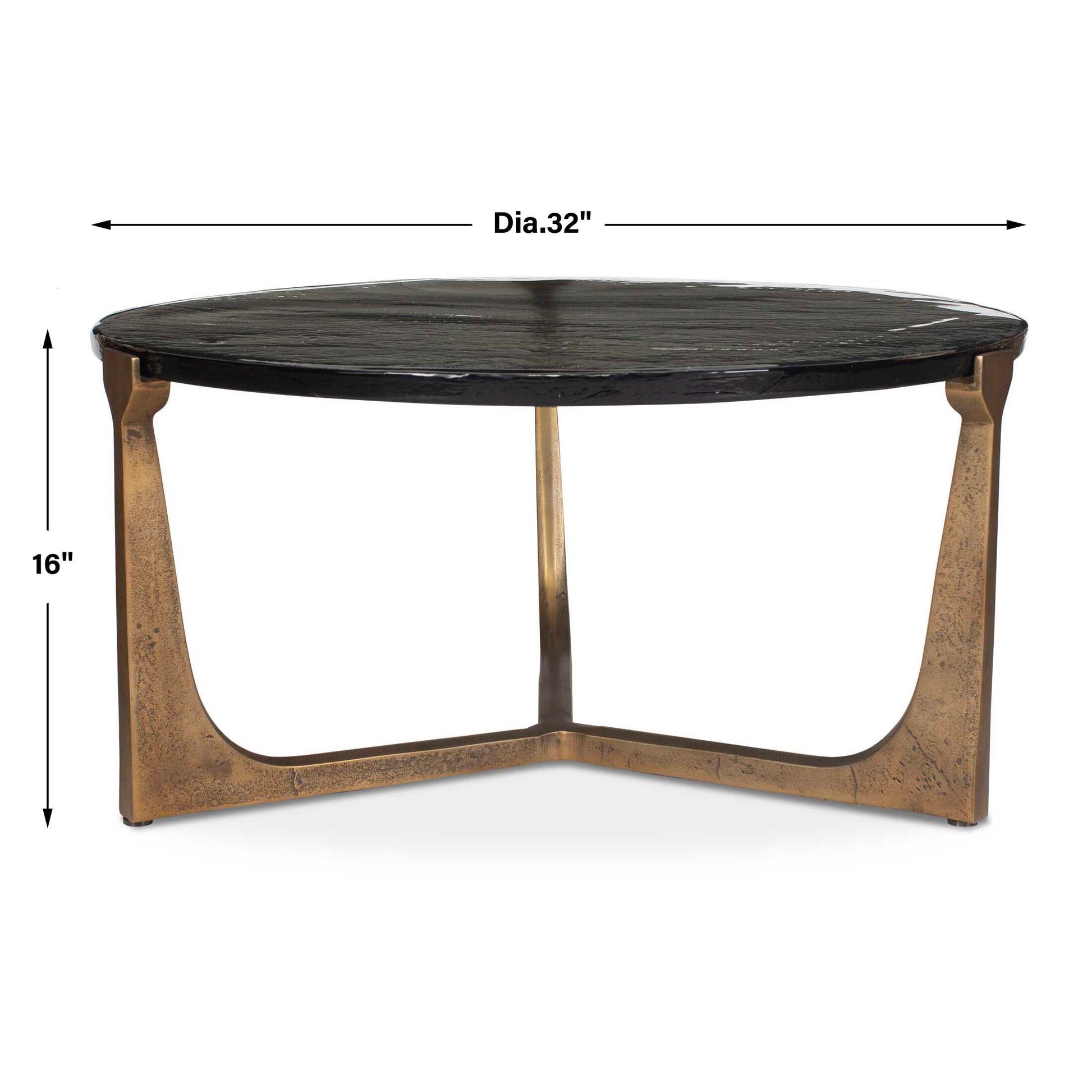 Uttermost Bohdi Outdoor Brass Coffee Table