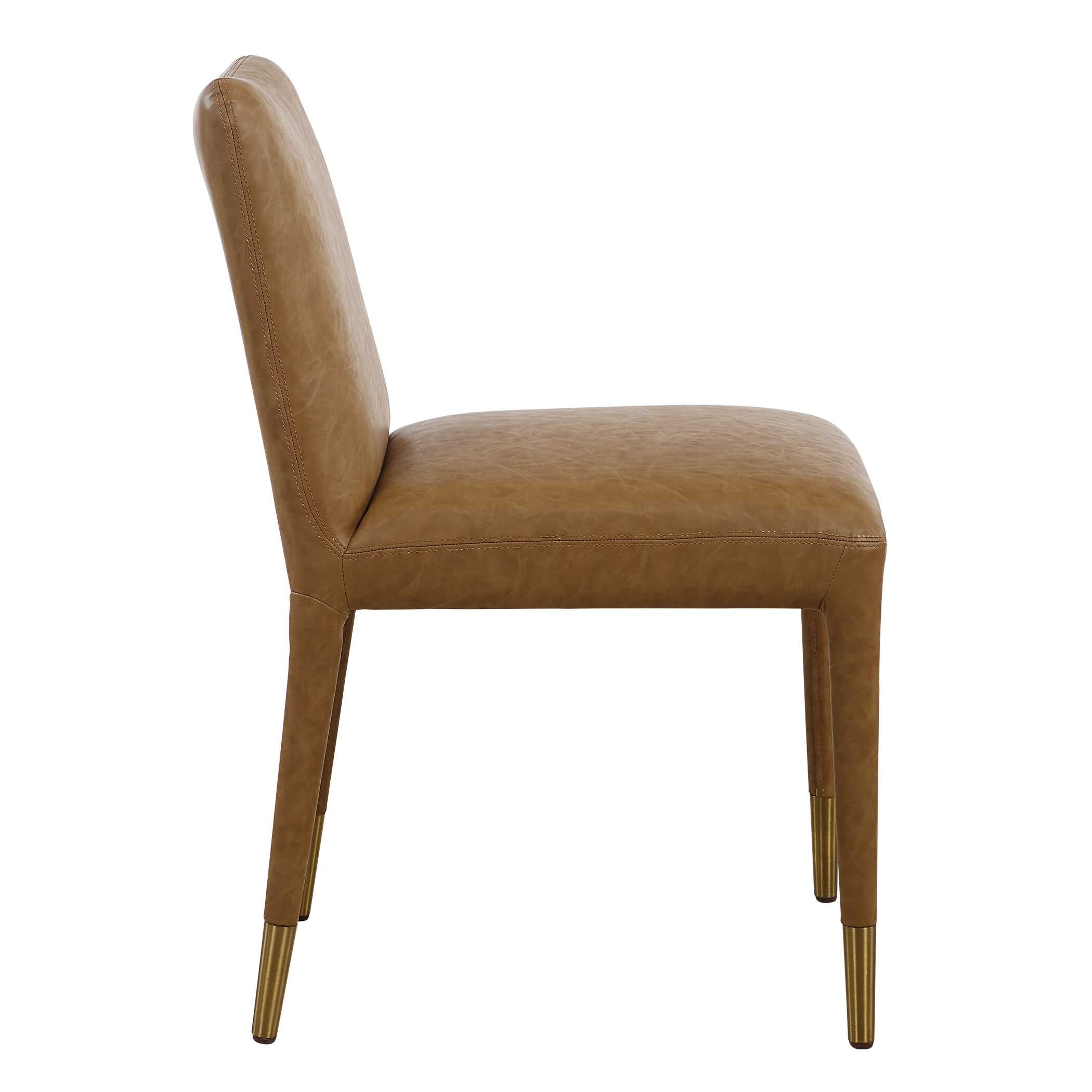 Uttermost Conifer Dining Chair Camel Set/2