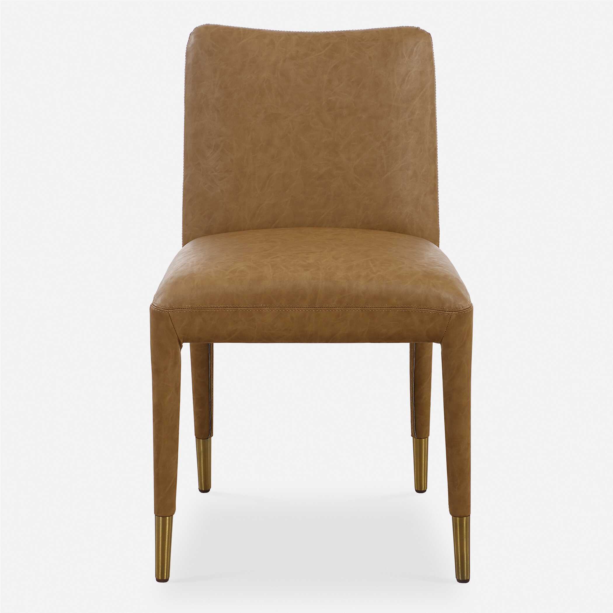 Uttermost Conifer Dining Chair Camel Set/2
