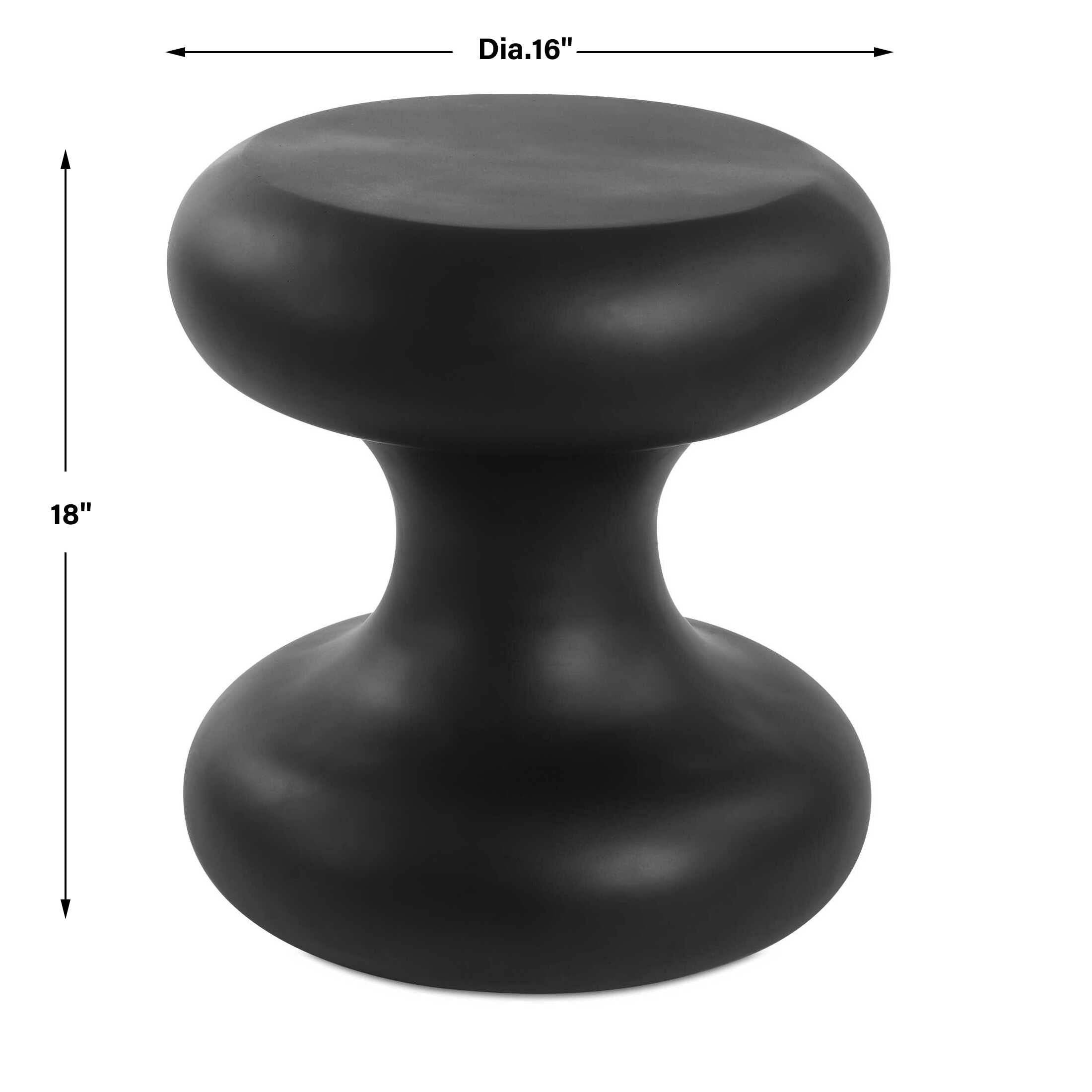 Uttermost Robles Black Outdoor Accent Table