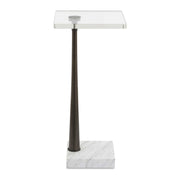 Uttermost Pelton Marble Glass Drink Table