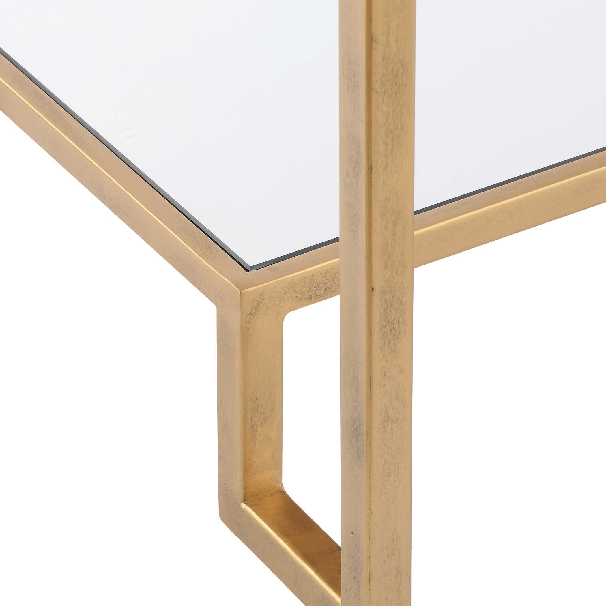 Radcliffe Antique Gold Iron End Table