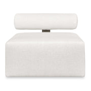 Uttermost Bolster Back White Armless Outdoor Sofa