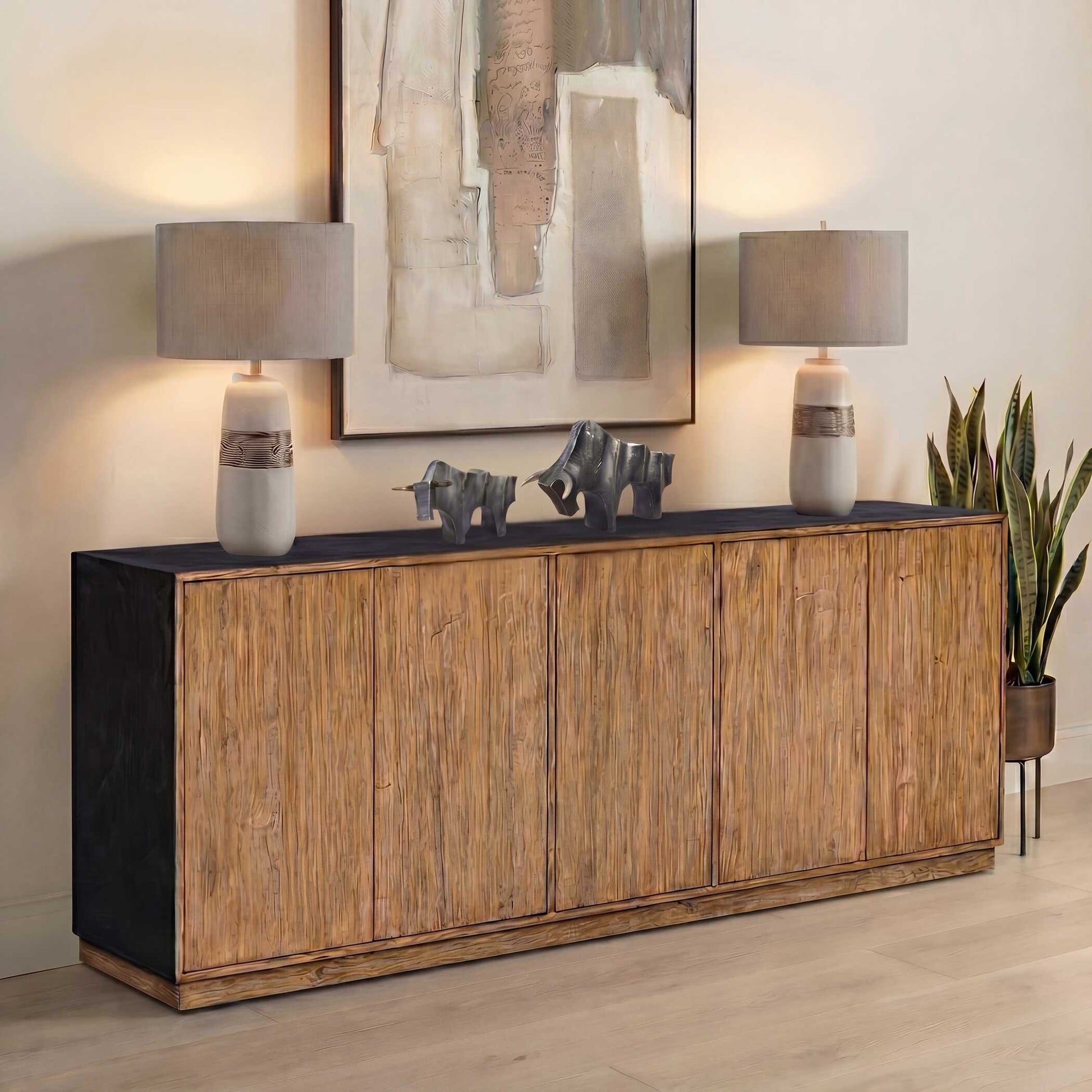 Uttermost Kelvin 5 Door Wood Media Console