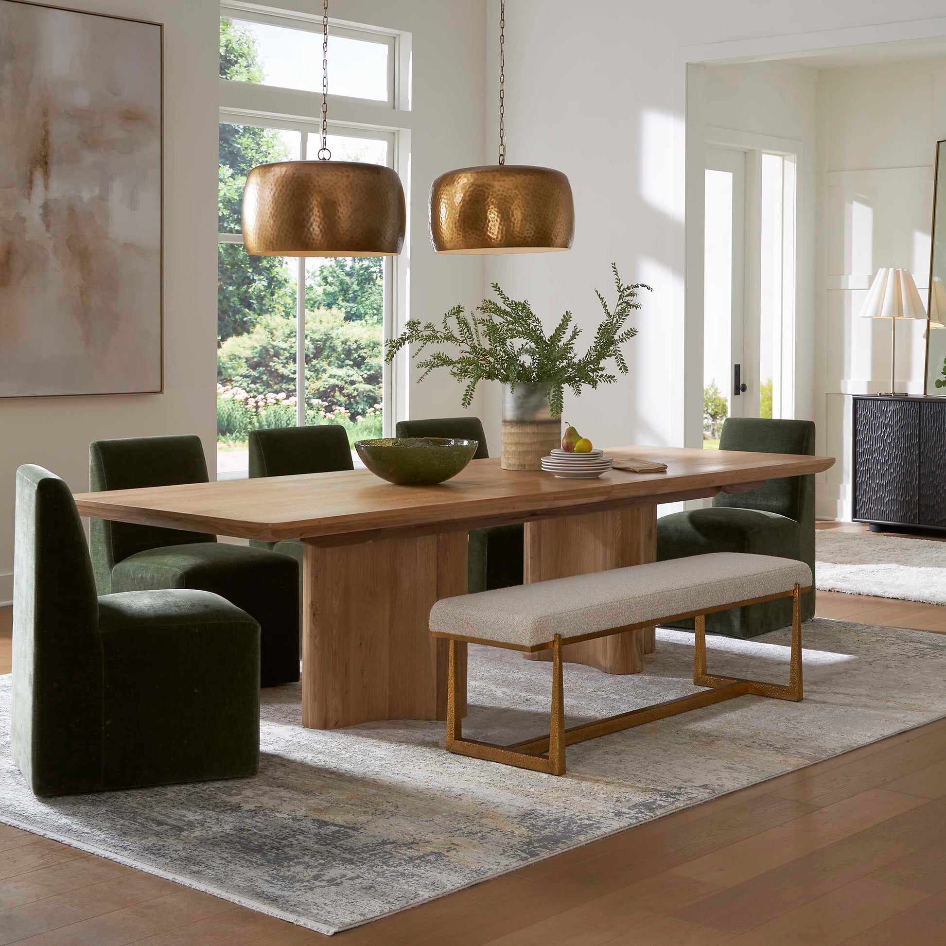 Uttermost Moro Armless Moss Dining Chair