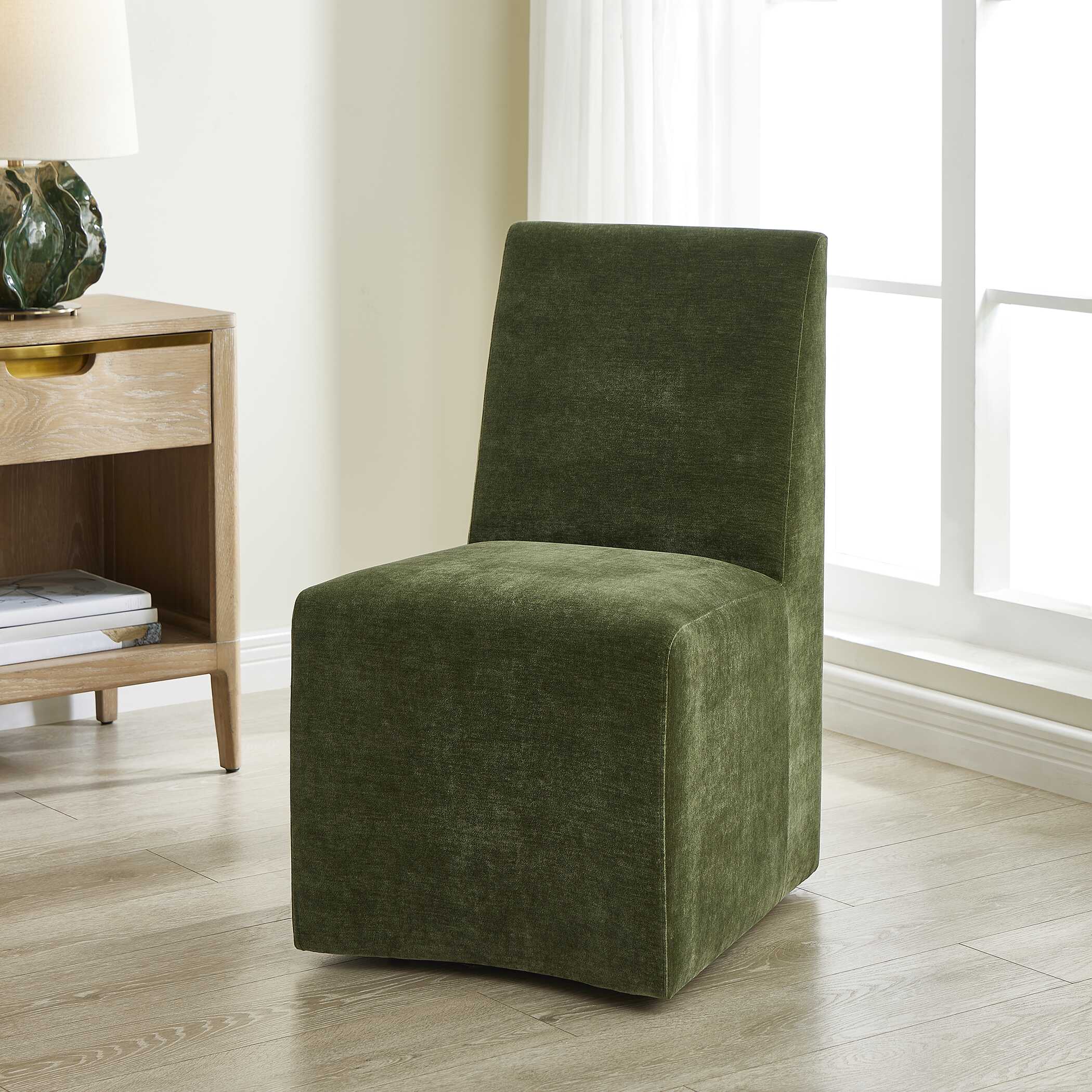 Uttermost Moro Armless Moss Dining Chair
