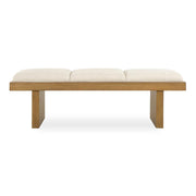 Uttermost Haden White Upholstery Bench