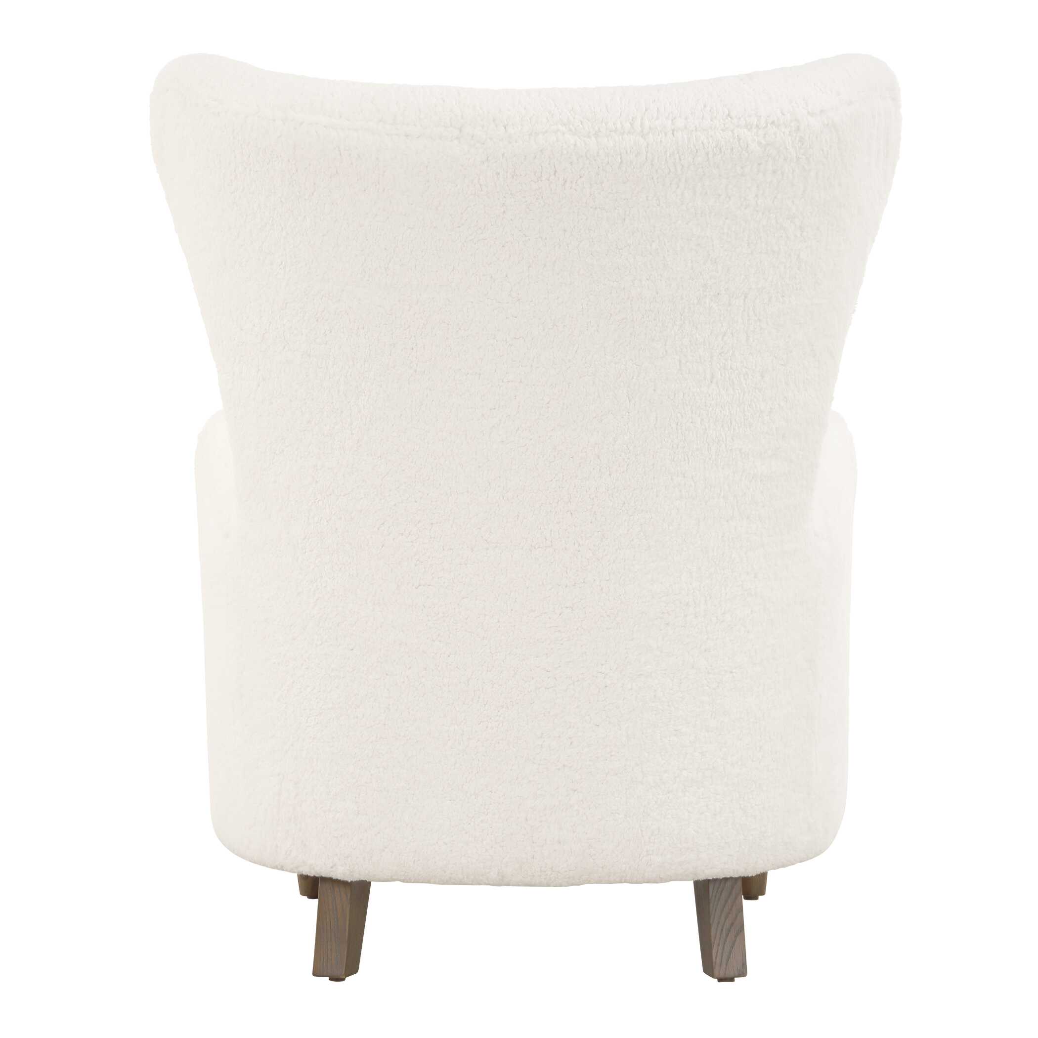 Uttermost Ingel White Wingback Armchair