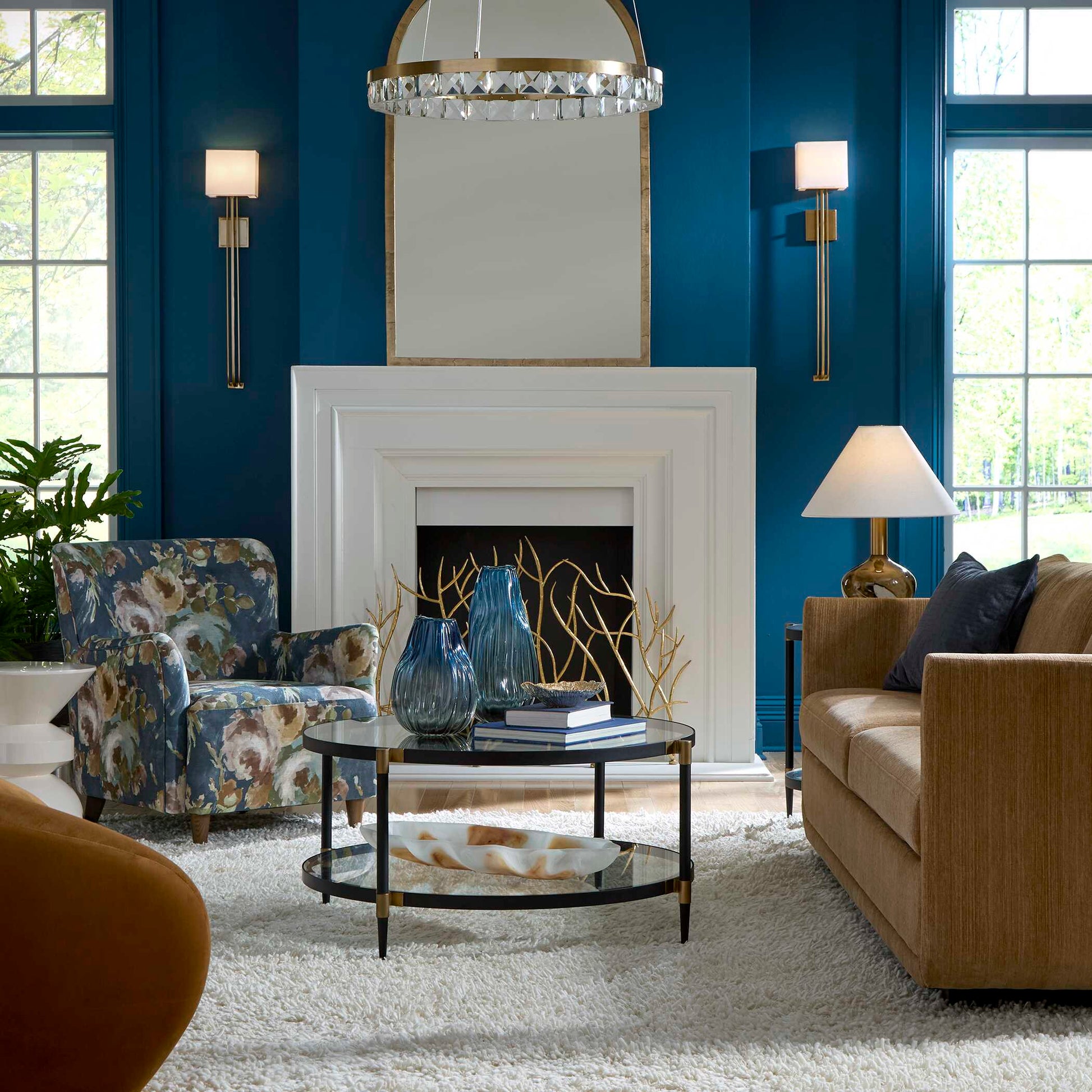 Uttermost Lainey Floral Upholstered Armchair