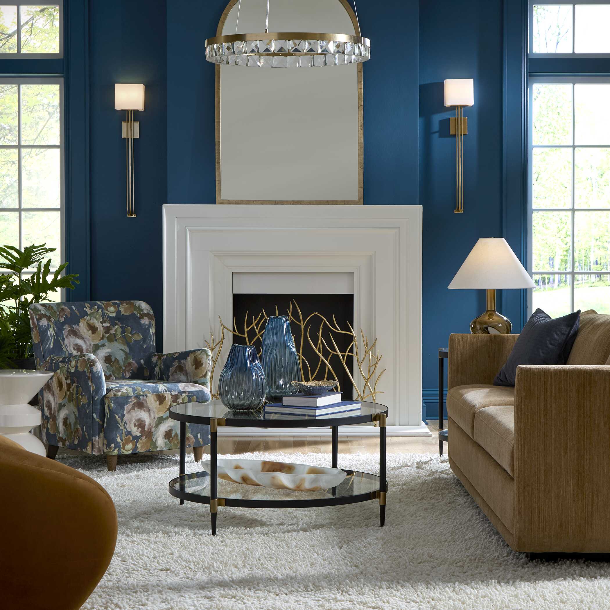 Uttermost Lainey Floral Upholstered Armchair