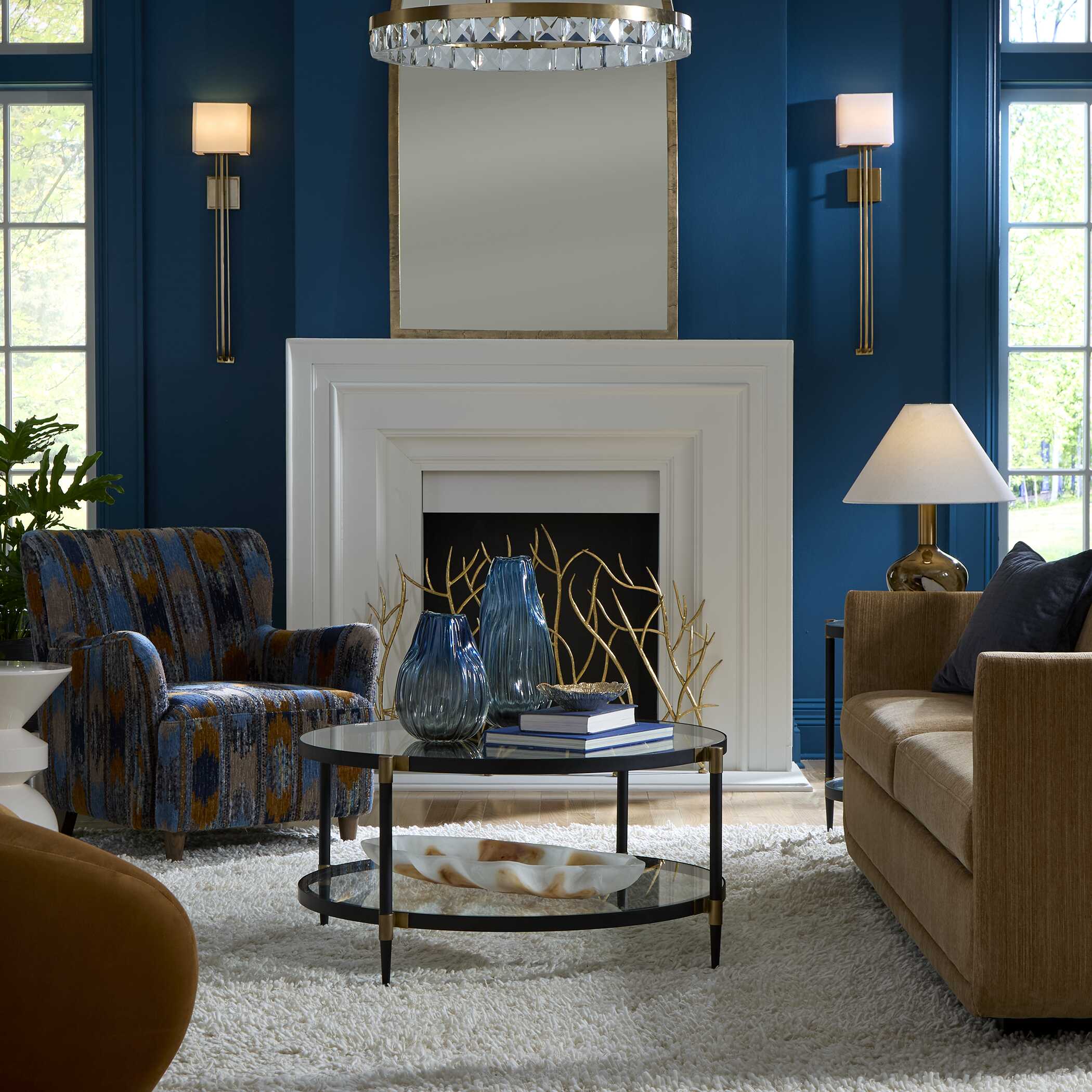 Uttermost Lainey Upholstered Ikat Armchair
