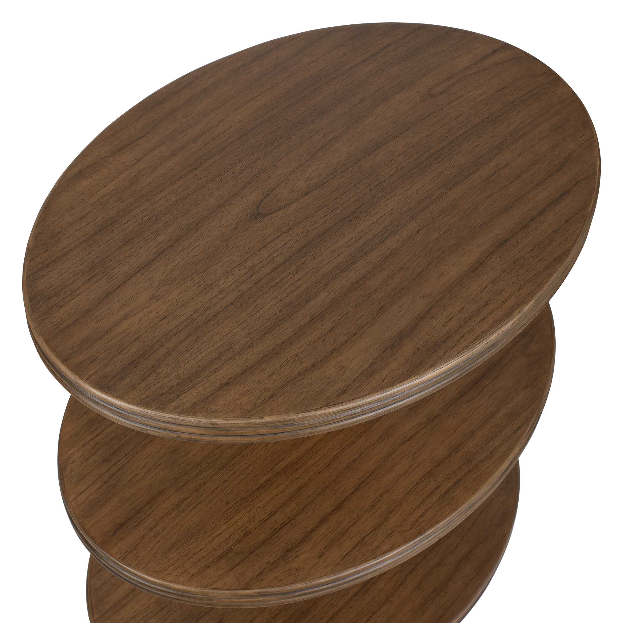 Uttermost Top Tier Oval Walnut Side Table