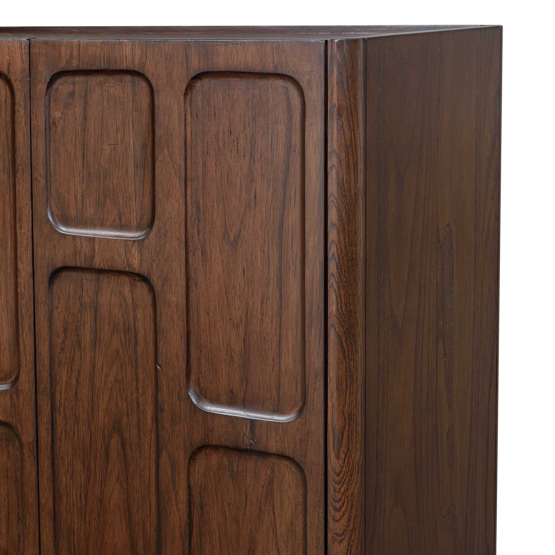 Uttermost On The Block 2 Door Walnut Cabinet