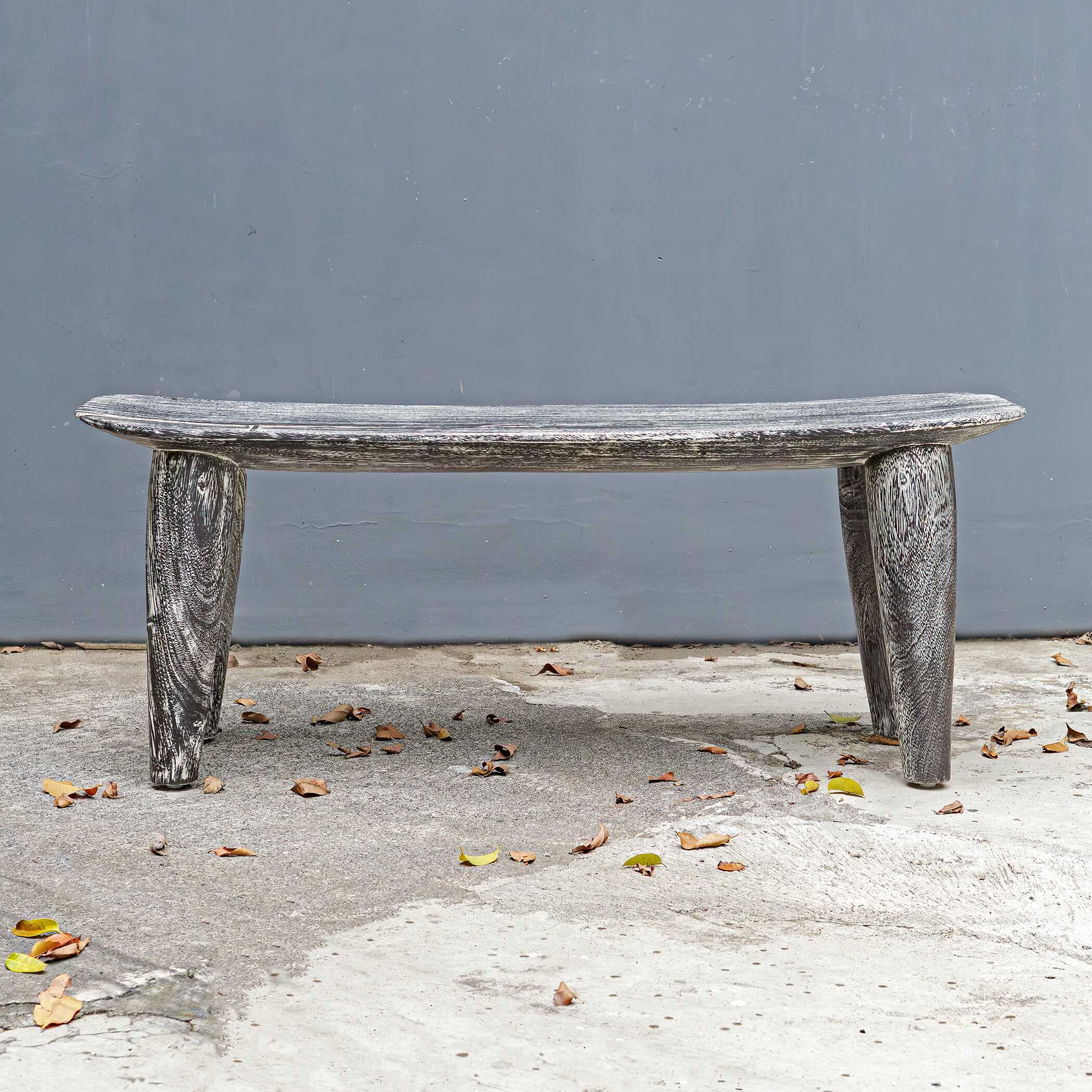 Uttermost Fade To Black Wood Bench