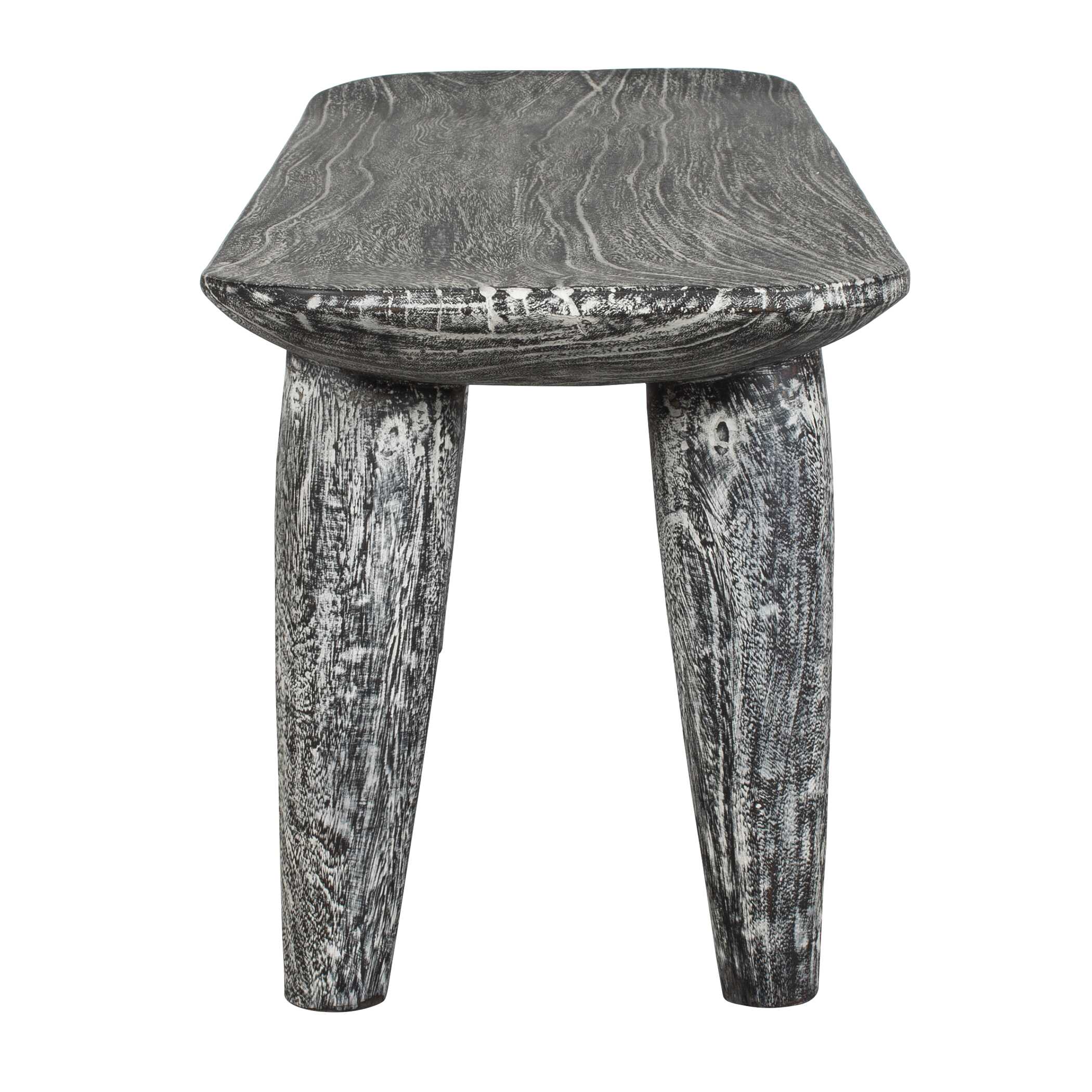 Uttermost Fade To Black Wood Bench