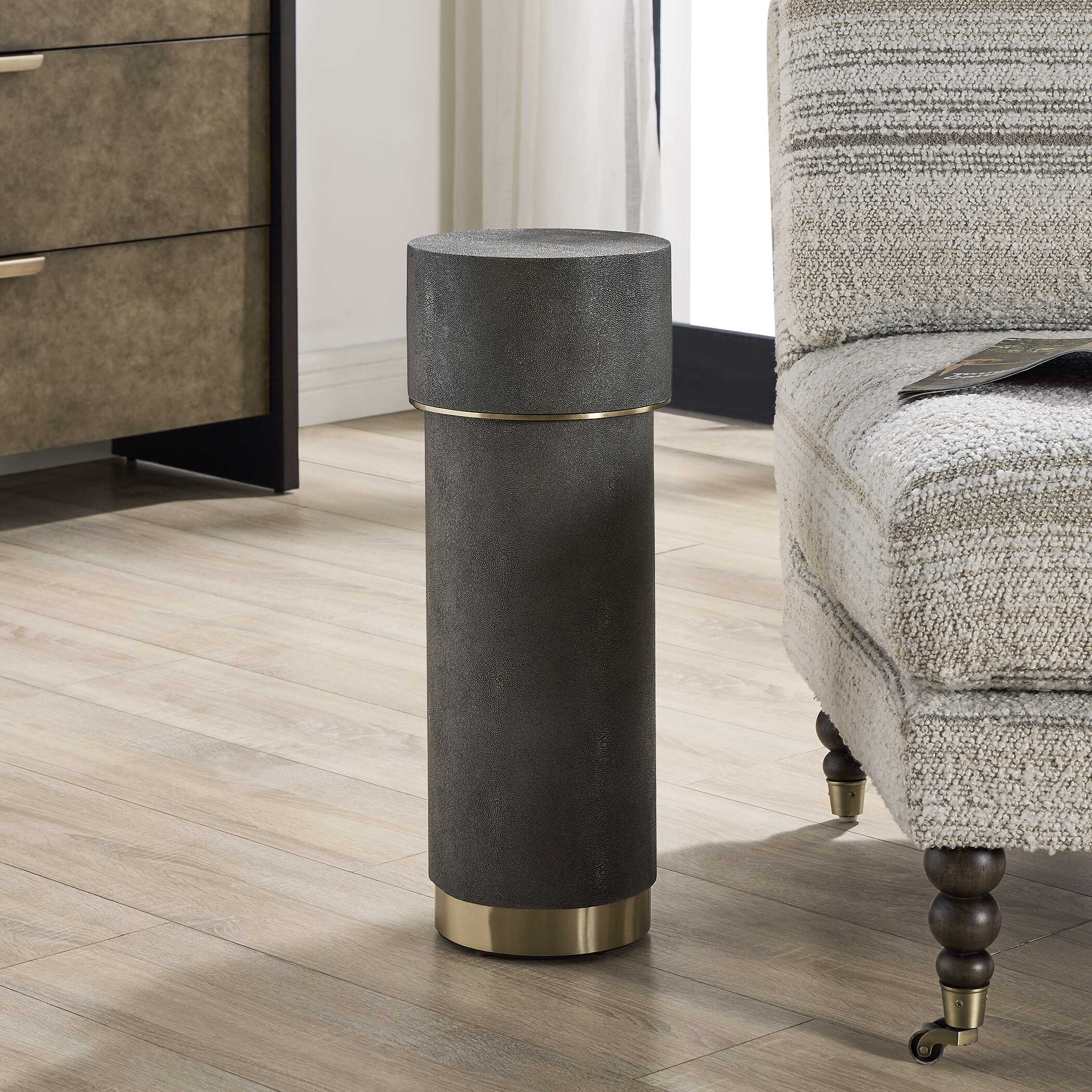 Uttermost Wessex Charcoal Drink Table