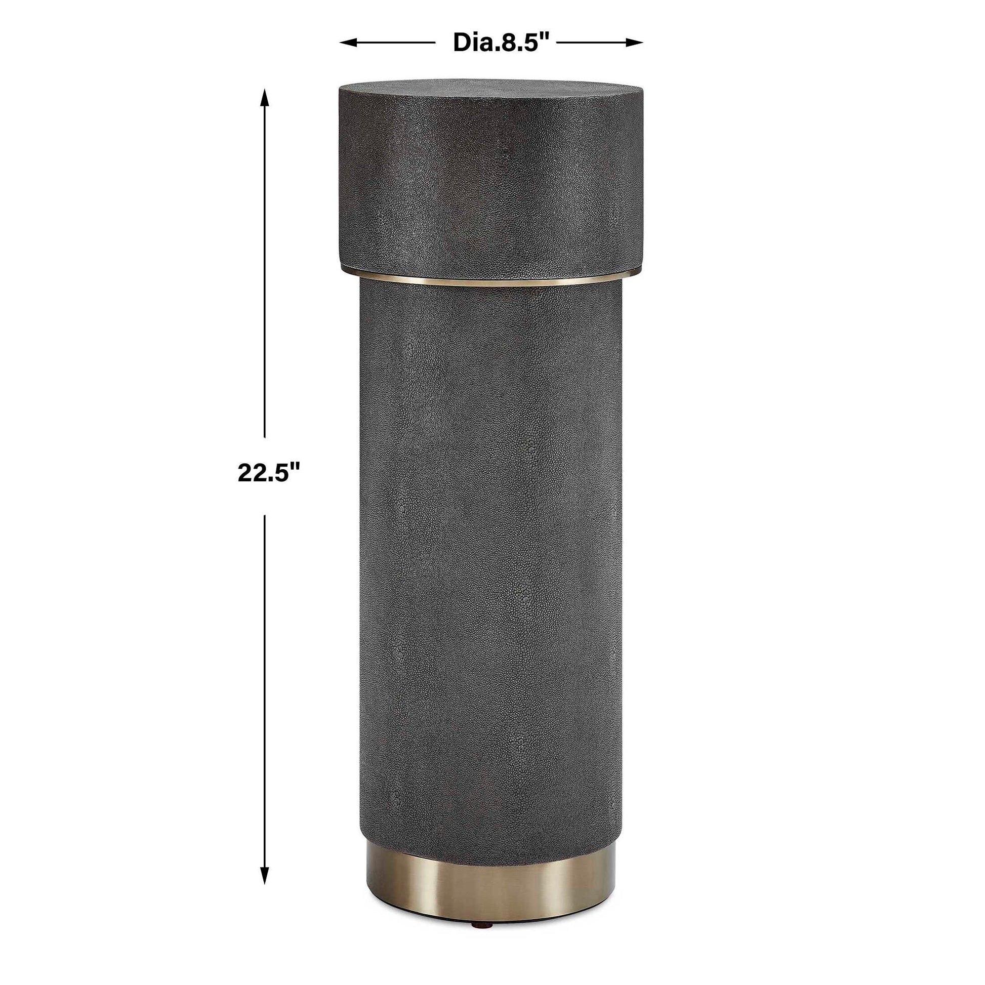 Uttermost Wessex Charcoal Drink Table