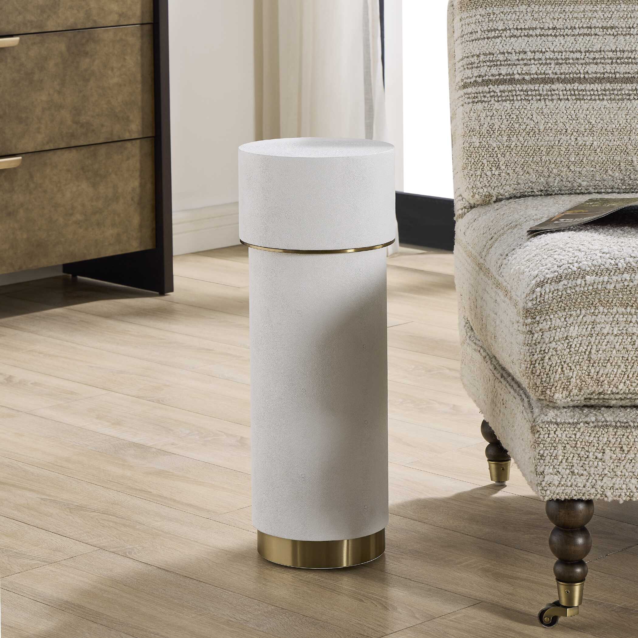 Uttermost Wessex White Drink Table