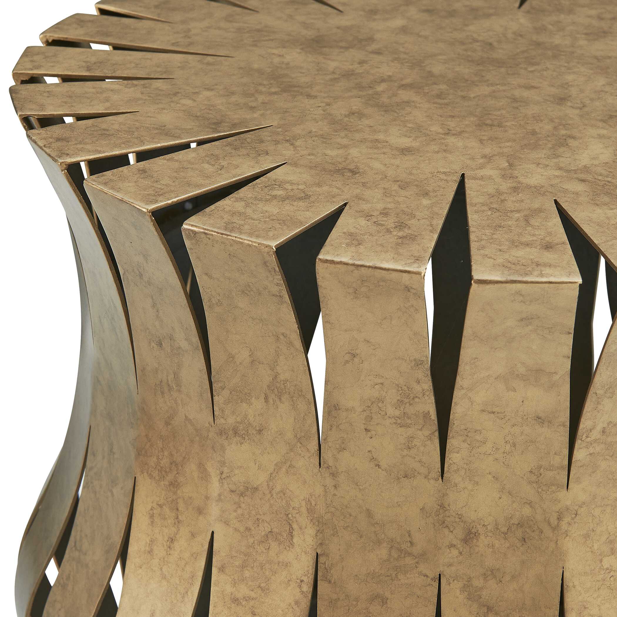 Uttermost Arida Aged Gold Accent Table