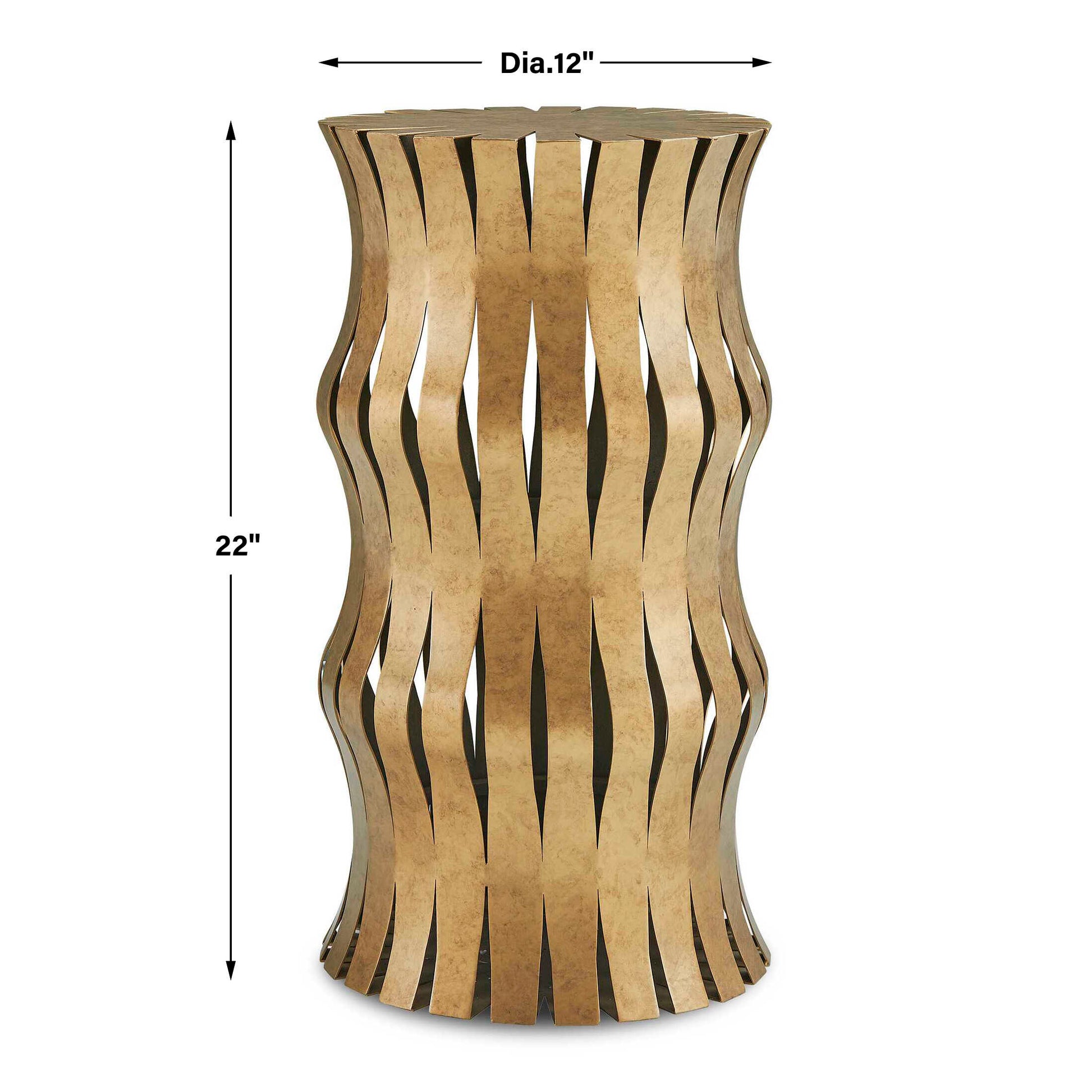 Uttermost Arida Aged Gold Accent Table
