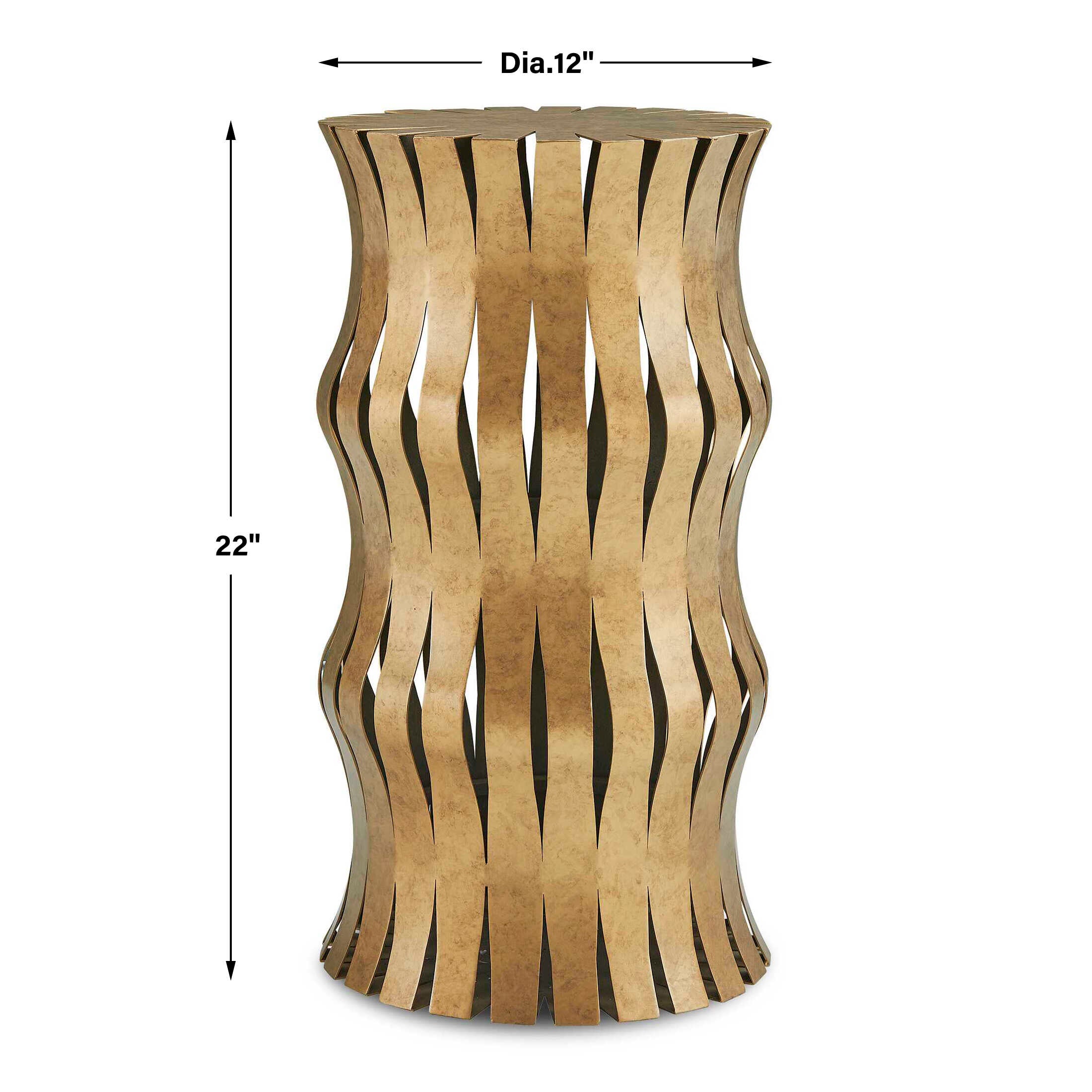 Uttermost Arida Aged Gold Accent Table