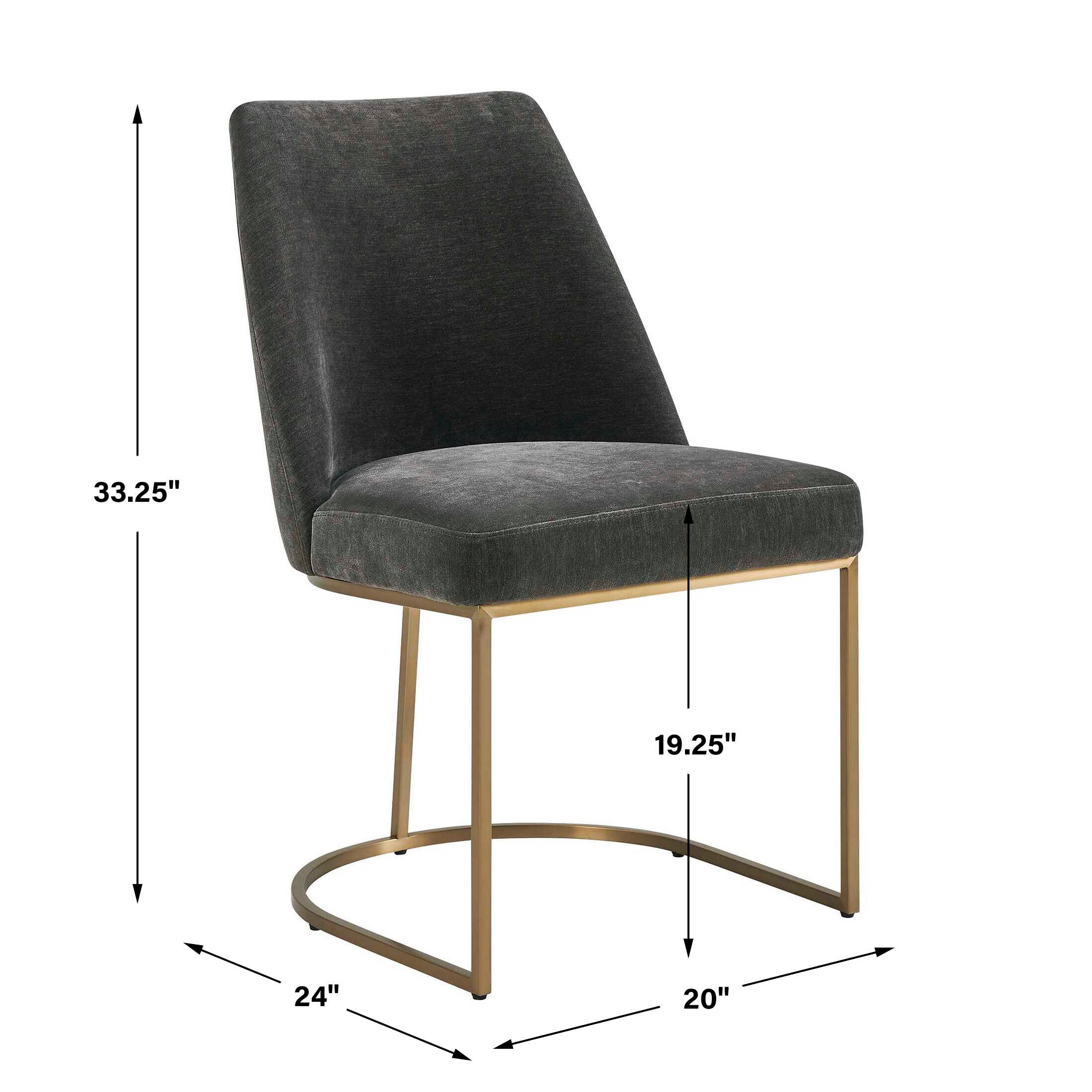 Uttermost Hanni Gray Upholstered Dining Chair
