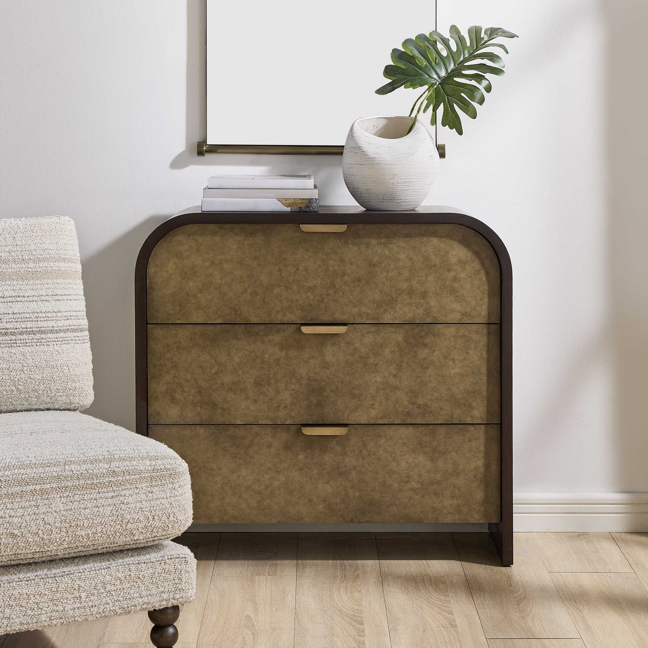 Uttermost Byrams 3 Drawer Oak Chest