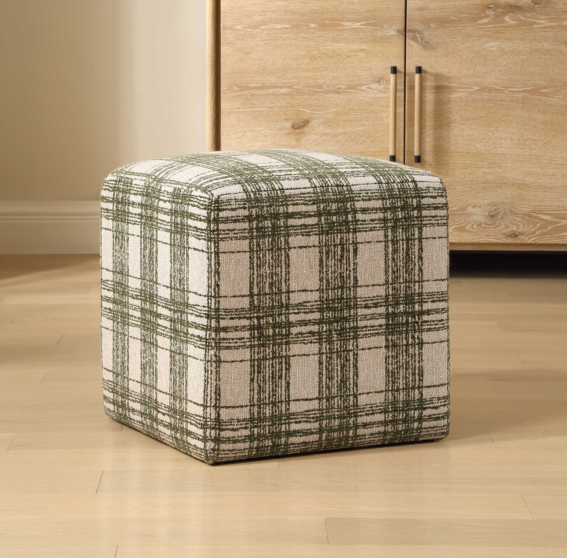 Uttermost Joie Ireland Plaid Ottoman