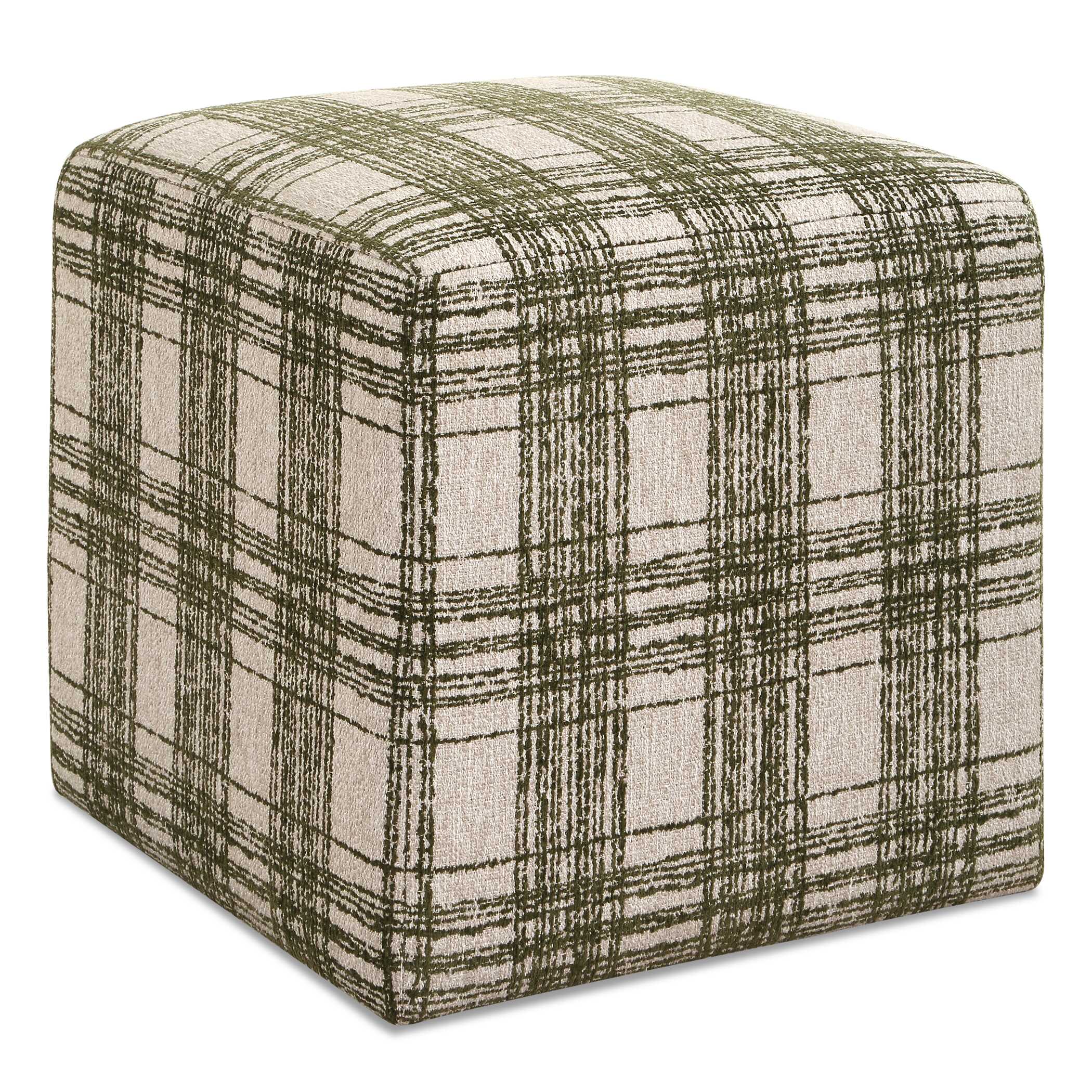 Uttermost Joie Ireland Plaid Ottoman