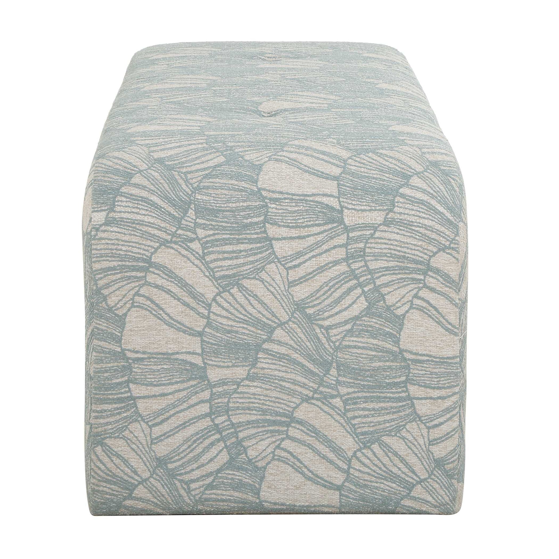 Uttermost Amie Spa Blue Bench