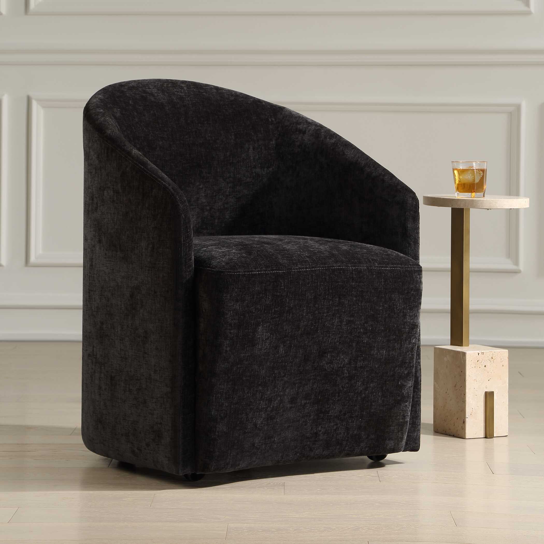 Uttermost Harbor Charcoal Dining Chair