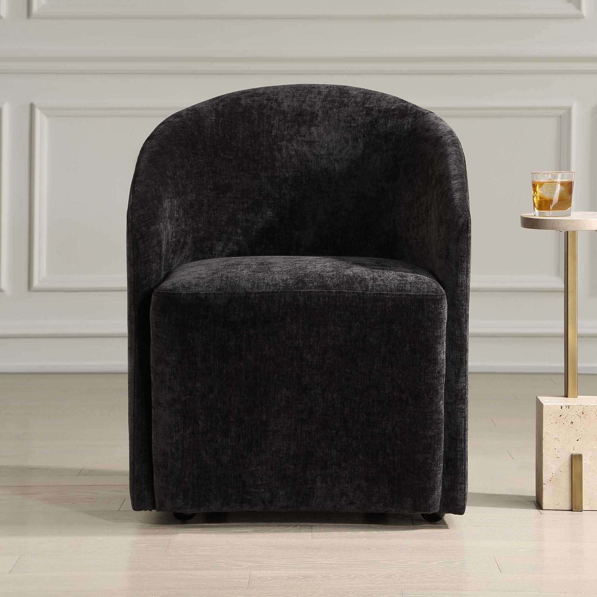 Uttermost Harbor Charcoal Dining Chair