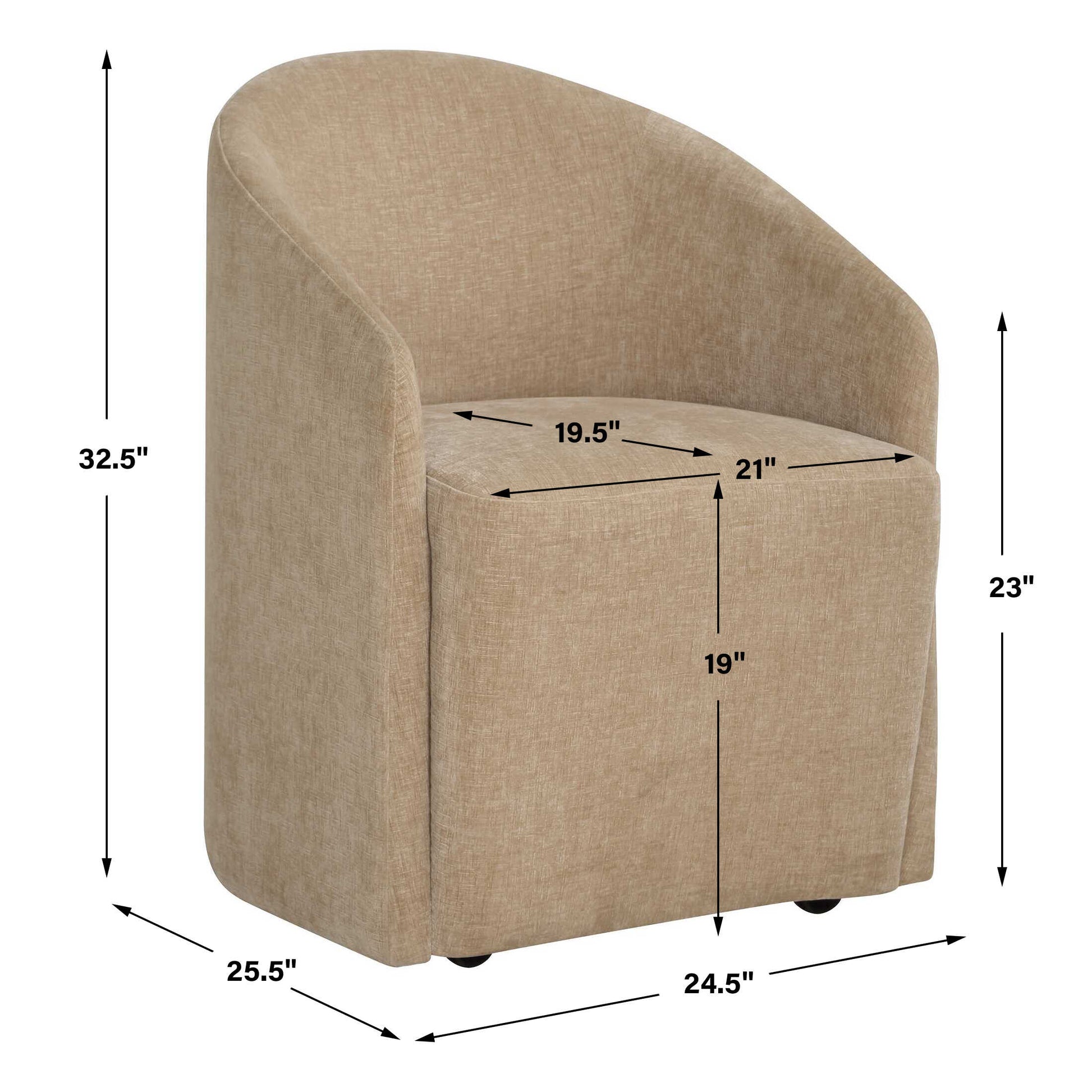 Uttermost Harbor Flax Dining Chair