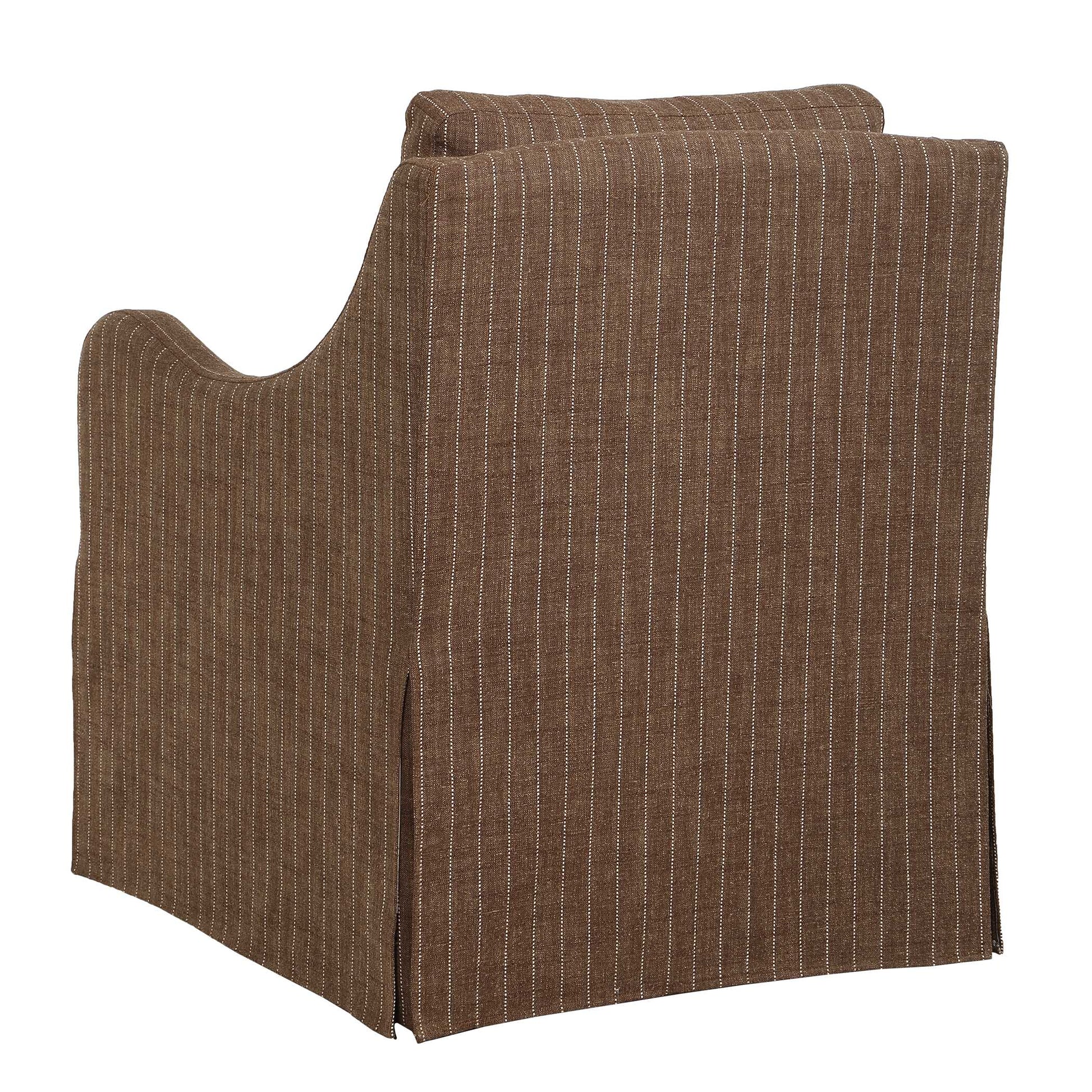 Uttermost Luisa Pinstripe Swivel Chair