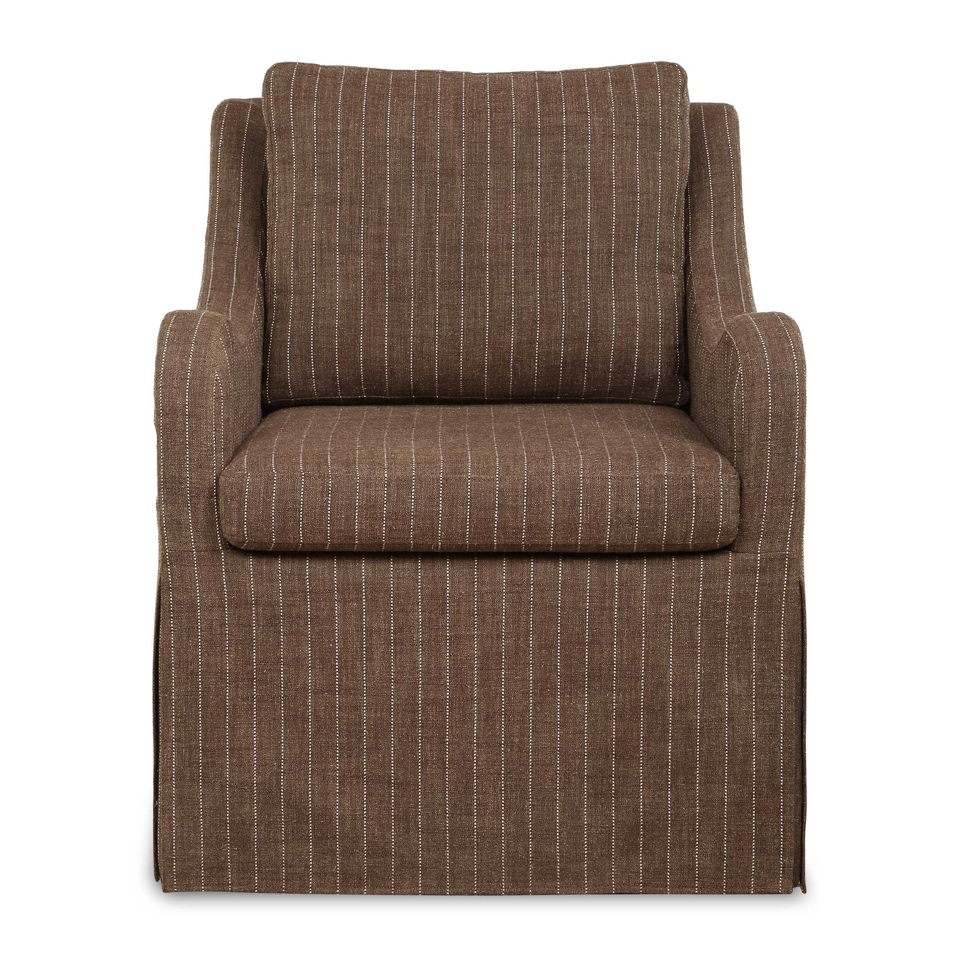Uttermost Luisa Pinstripe Swivel Chair