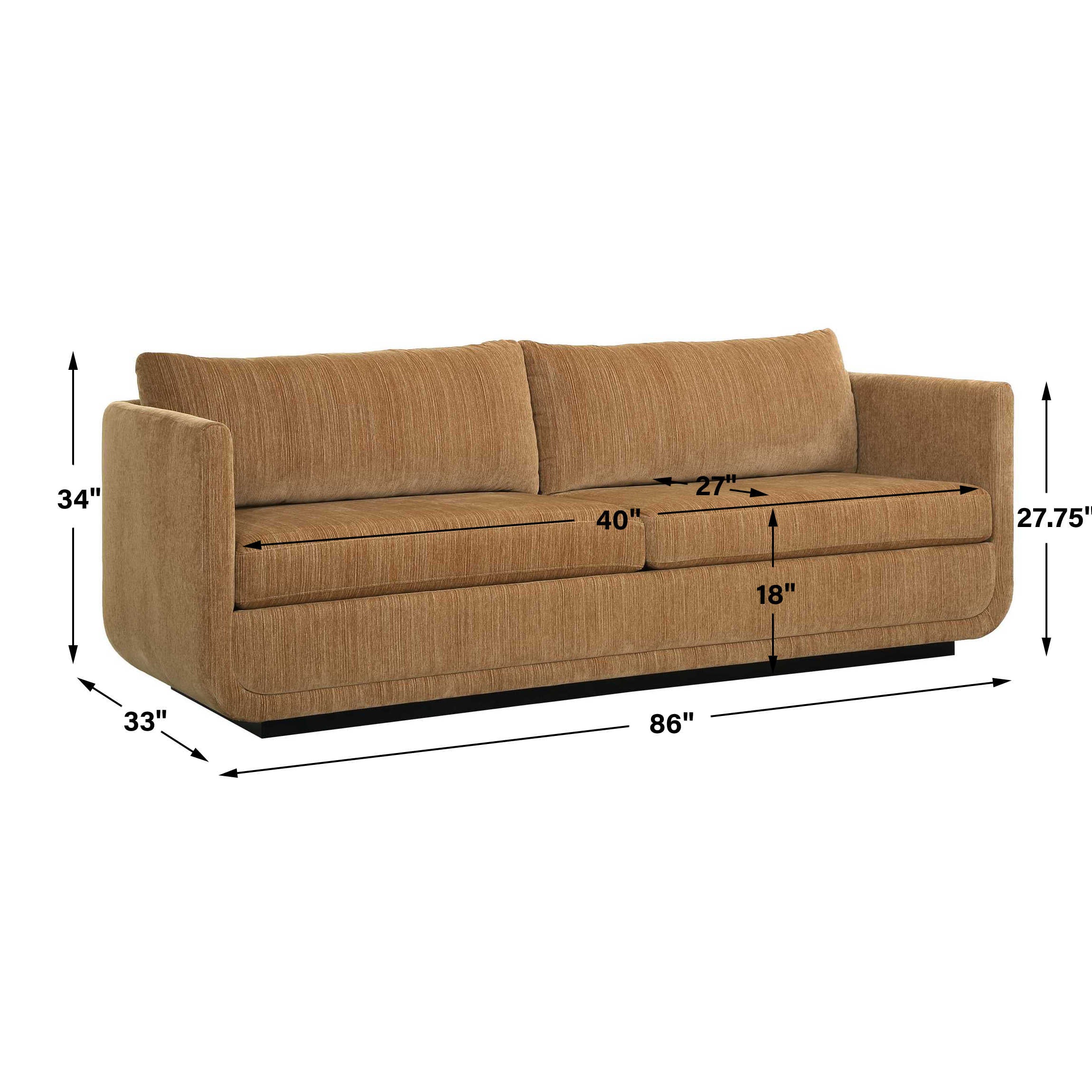 Uttermost Abound Ginger Sofa
