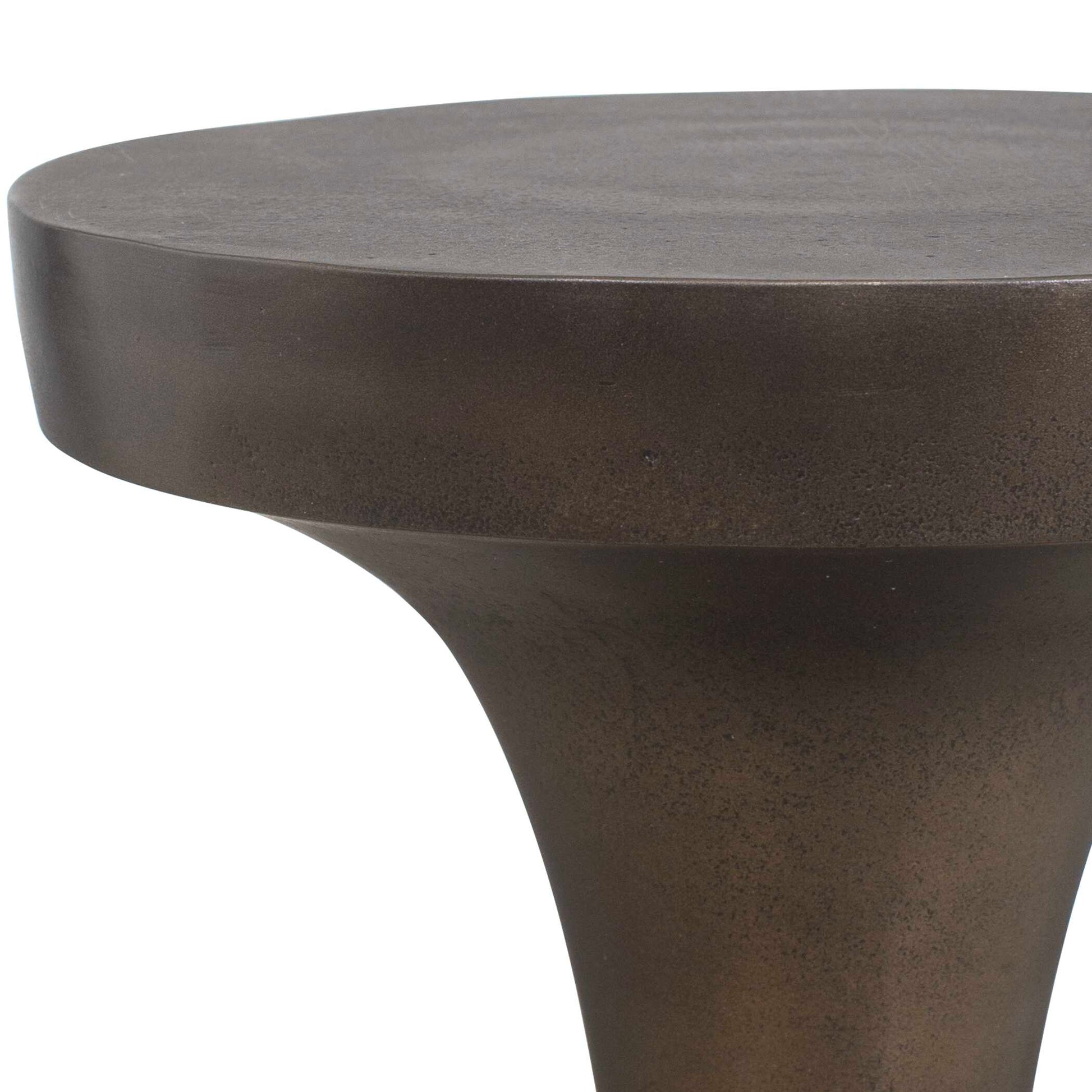 Uttermost Miko Indoor-Outdoor Bronze Drink Table