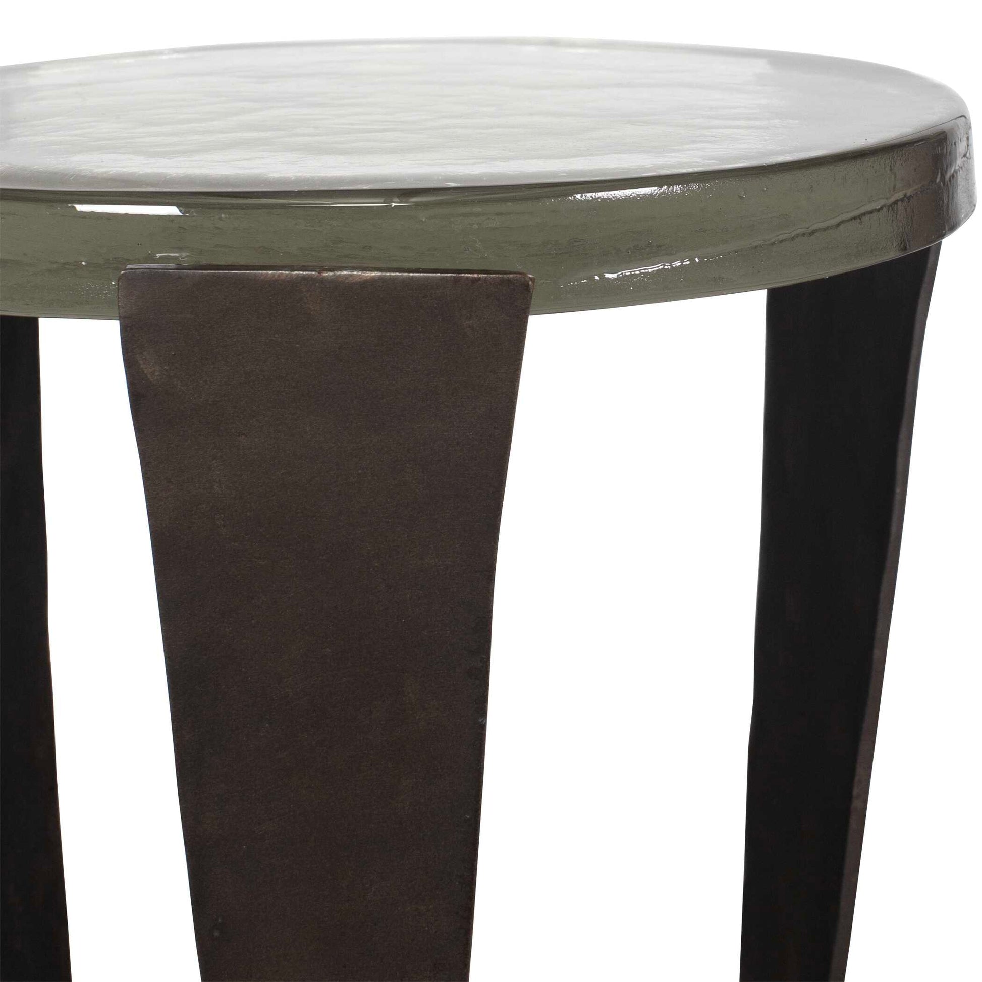 Uttermost Renaud Dark Bronze Drink Table