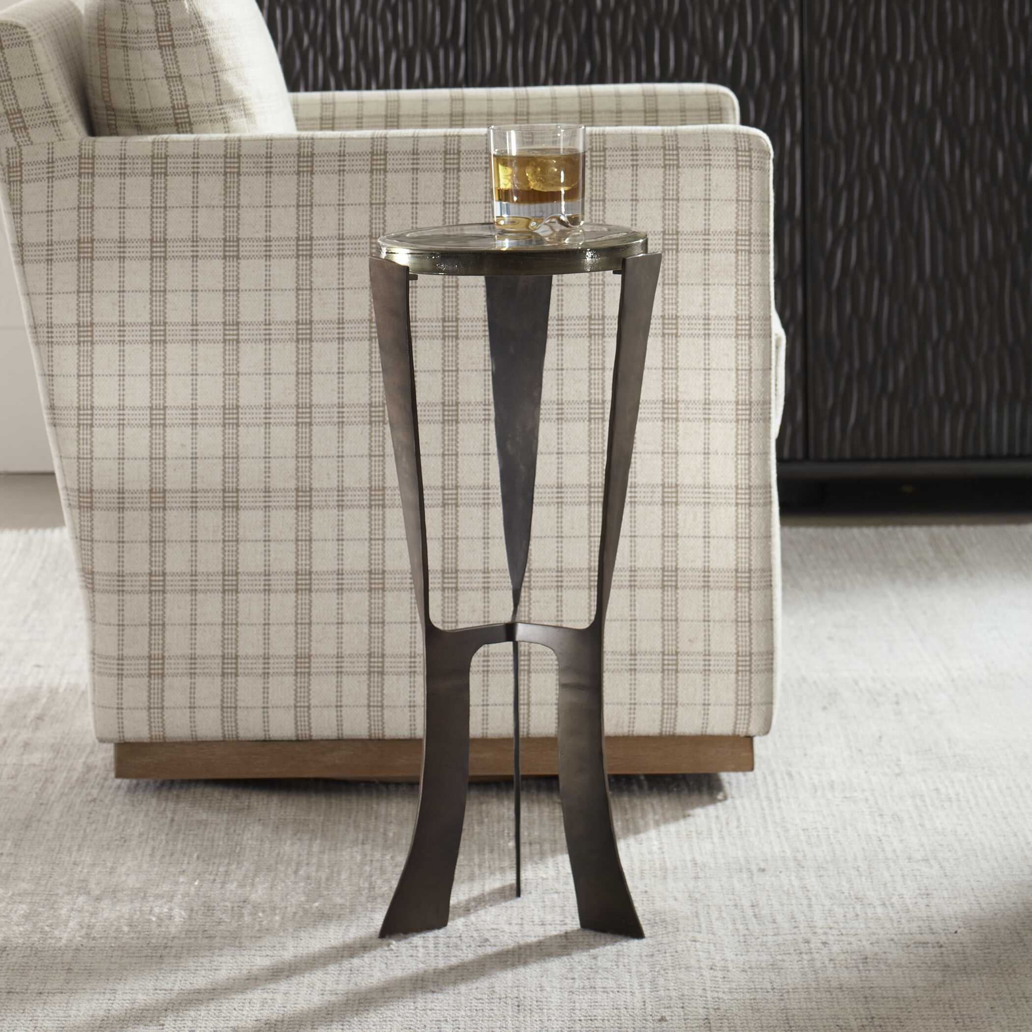 Uttermost Renaud Dark Bronze Drink Table