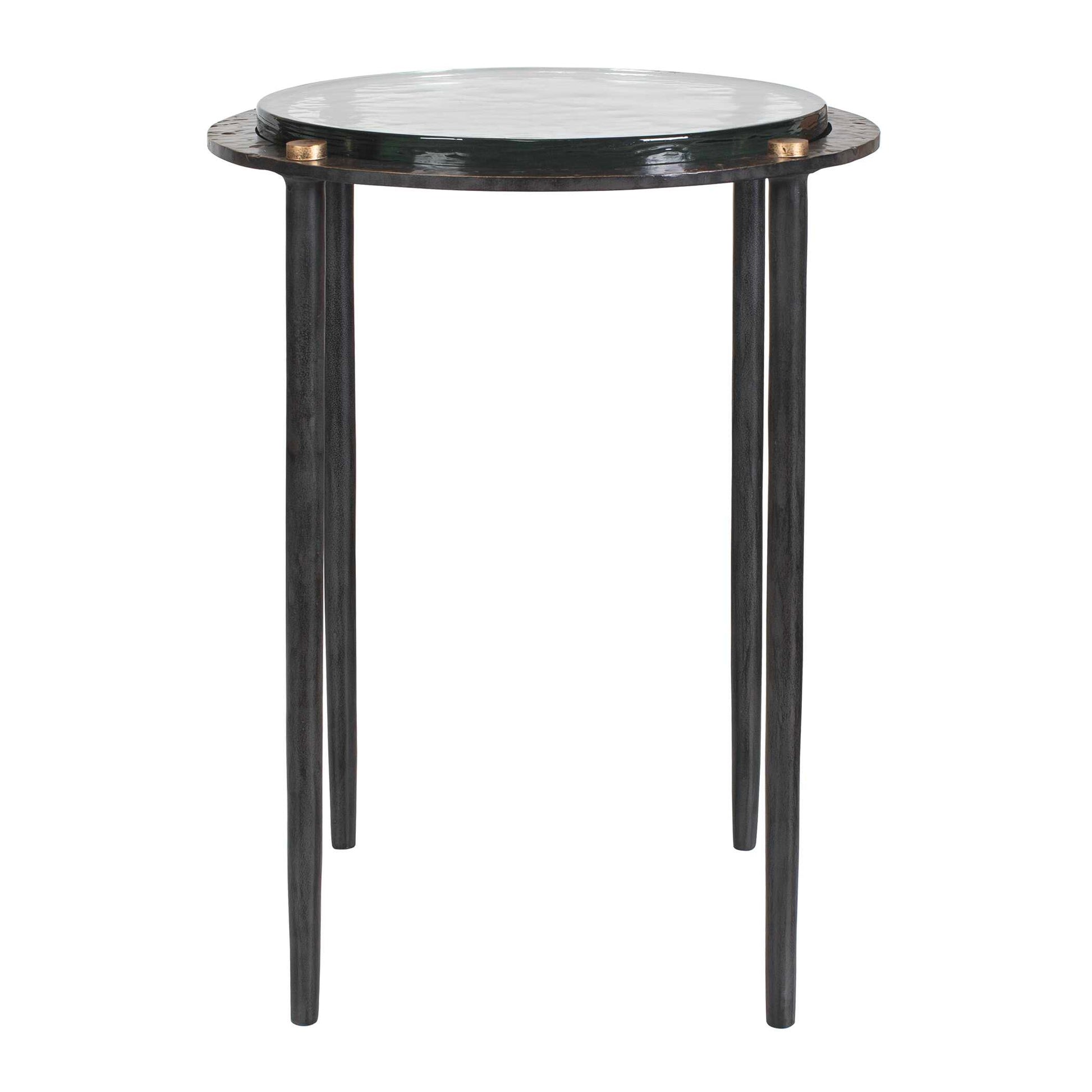 Uttermost Kennington Round Glass Accent Table