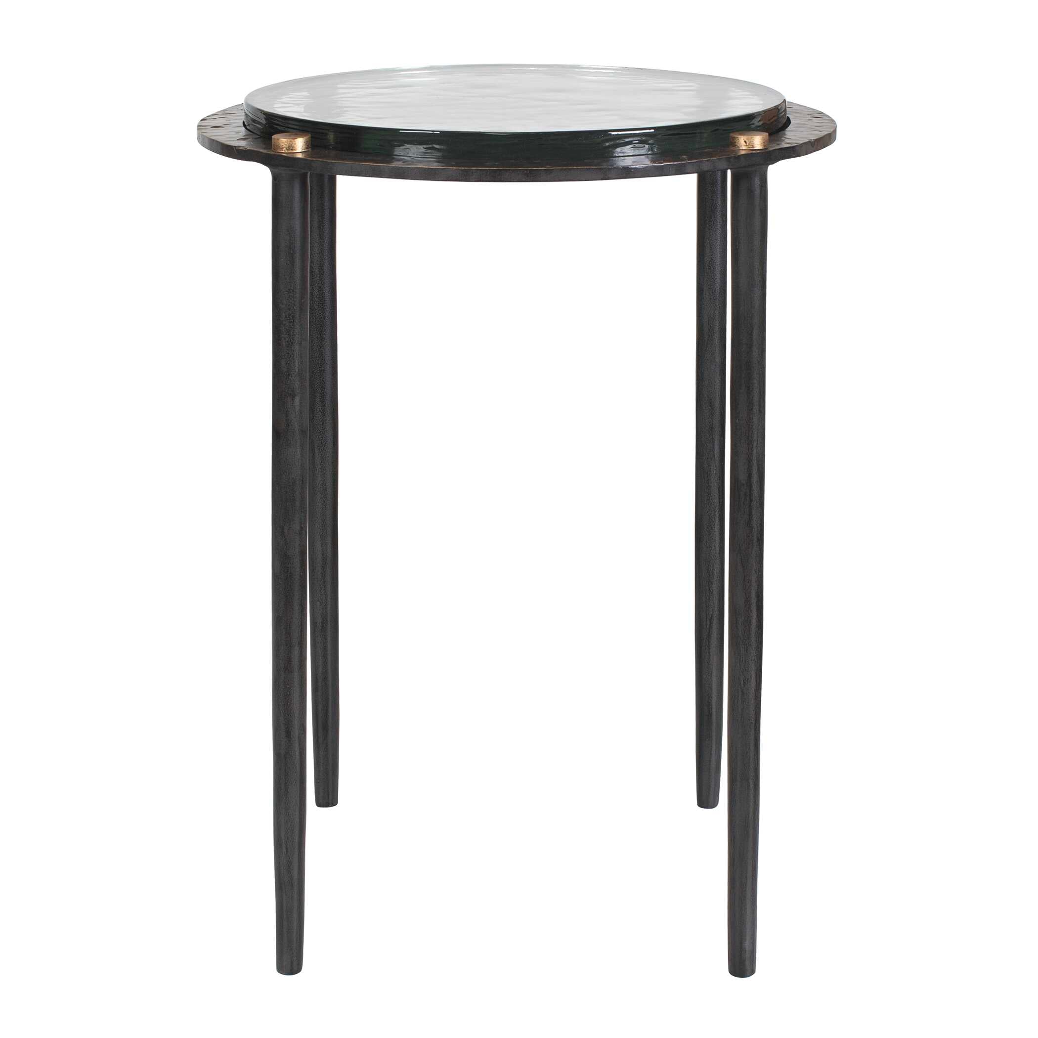Uttermost Kennington Round Glass Accent Table